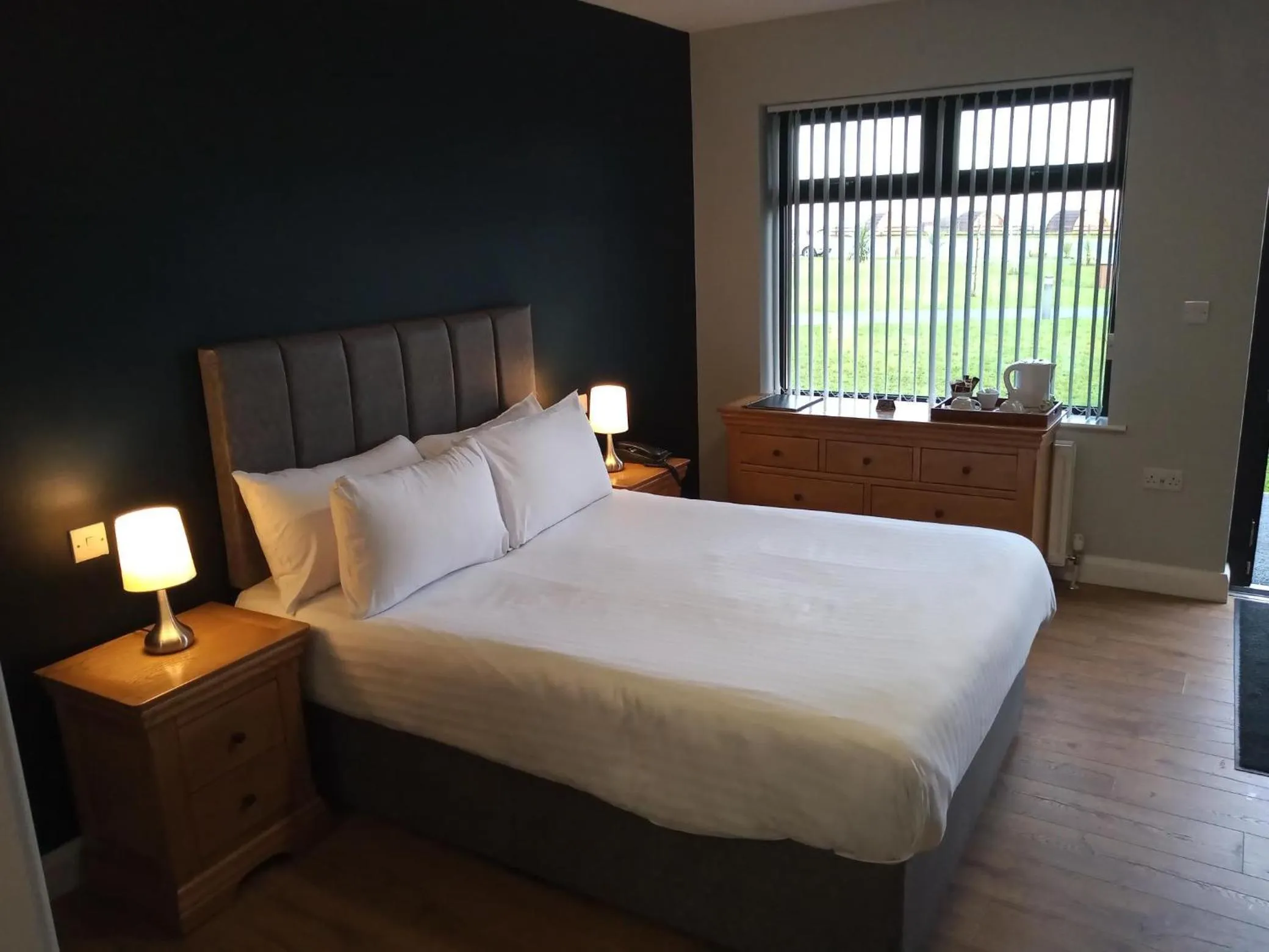 Bed in Standing Stones Lodge