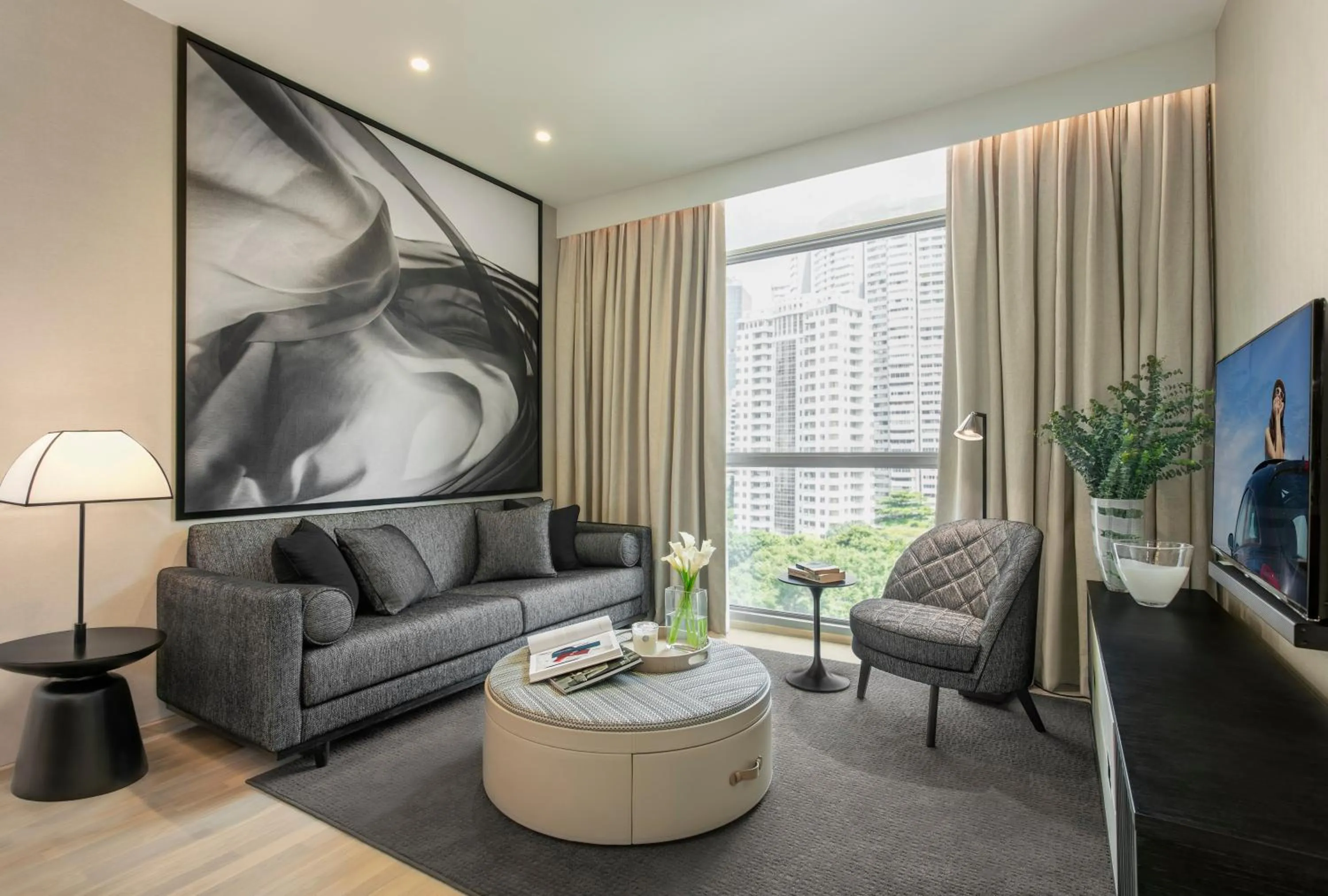 Living room in Ascott Orchard Singapore