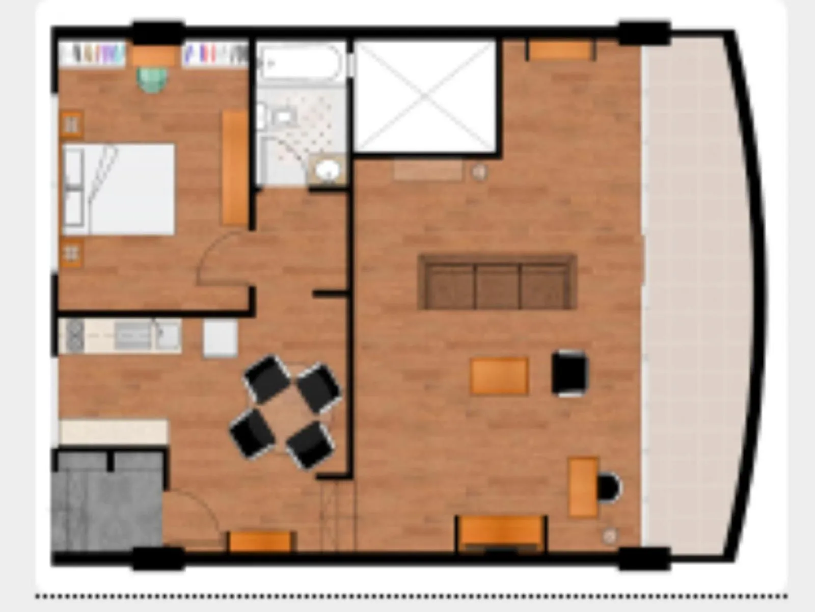 Floor plan in Orchard Point Serviced Apartments