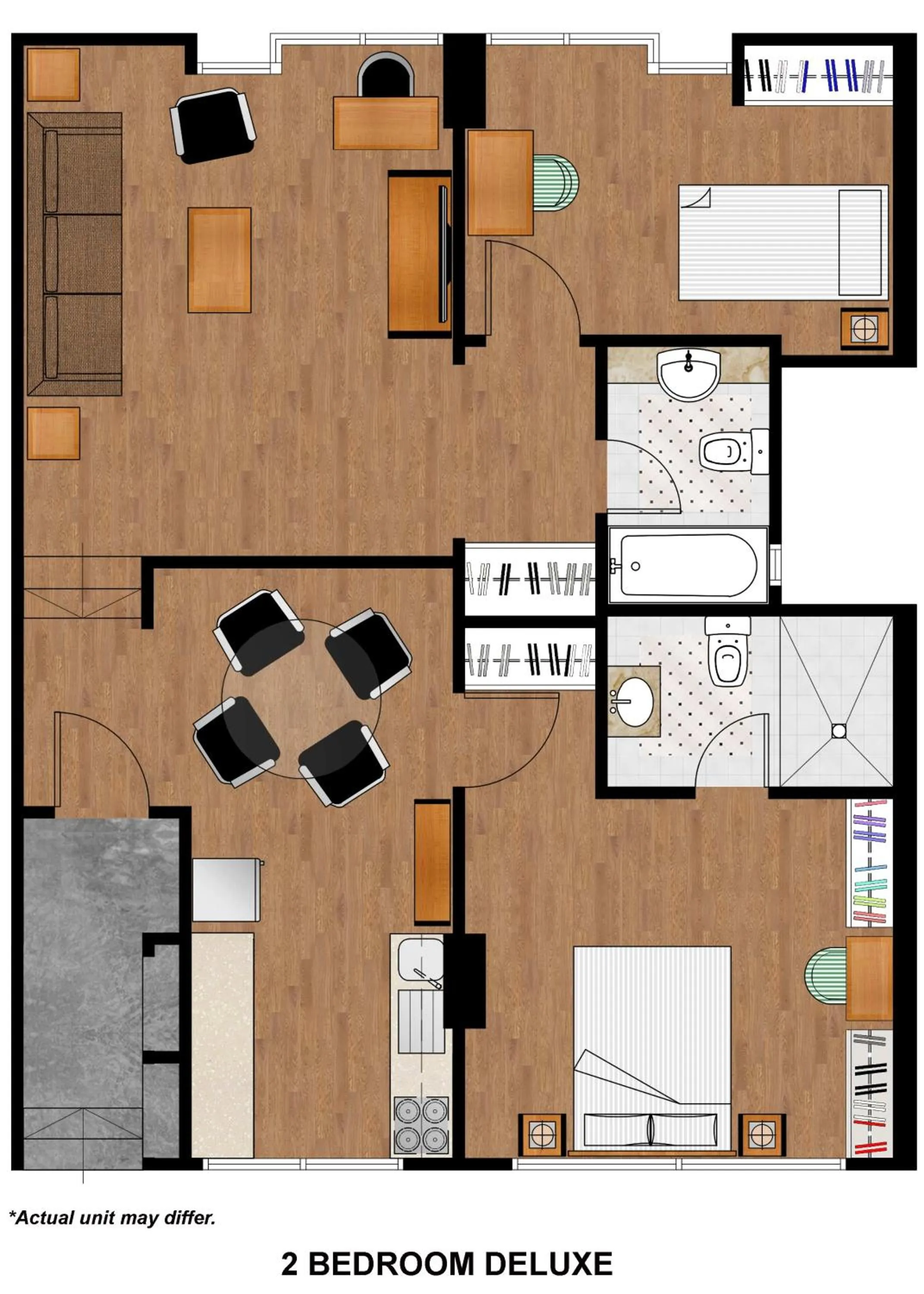 Floor plan in Orchard Point Serviced Apartments