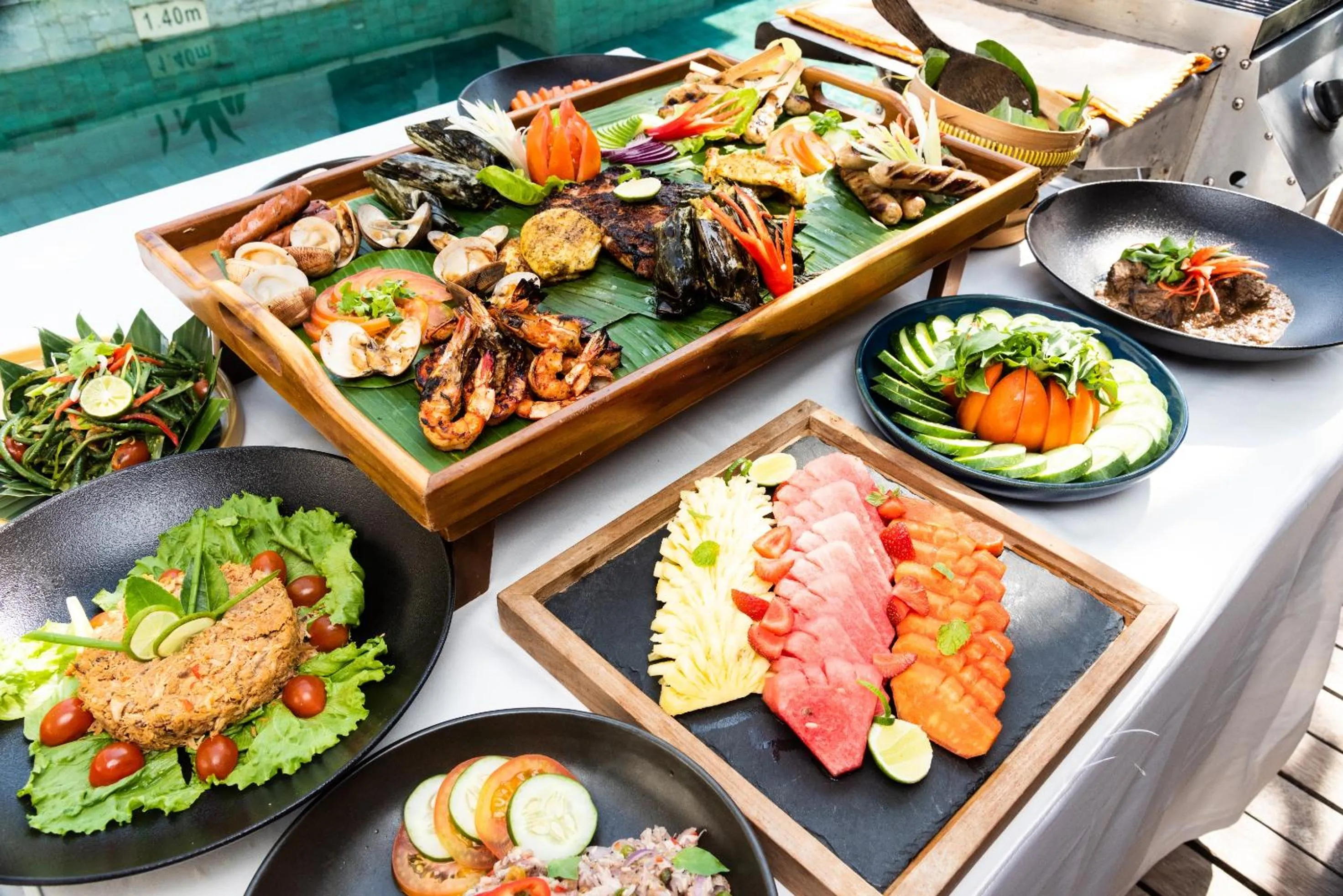 BBQ facilities in The Samaya Seminyak Bali