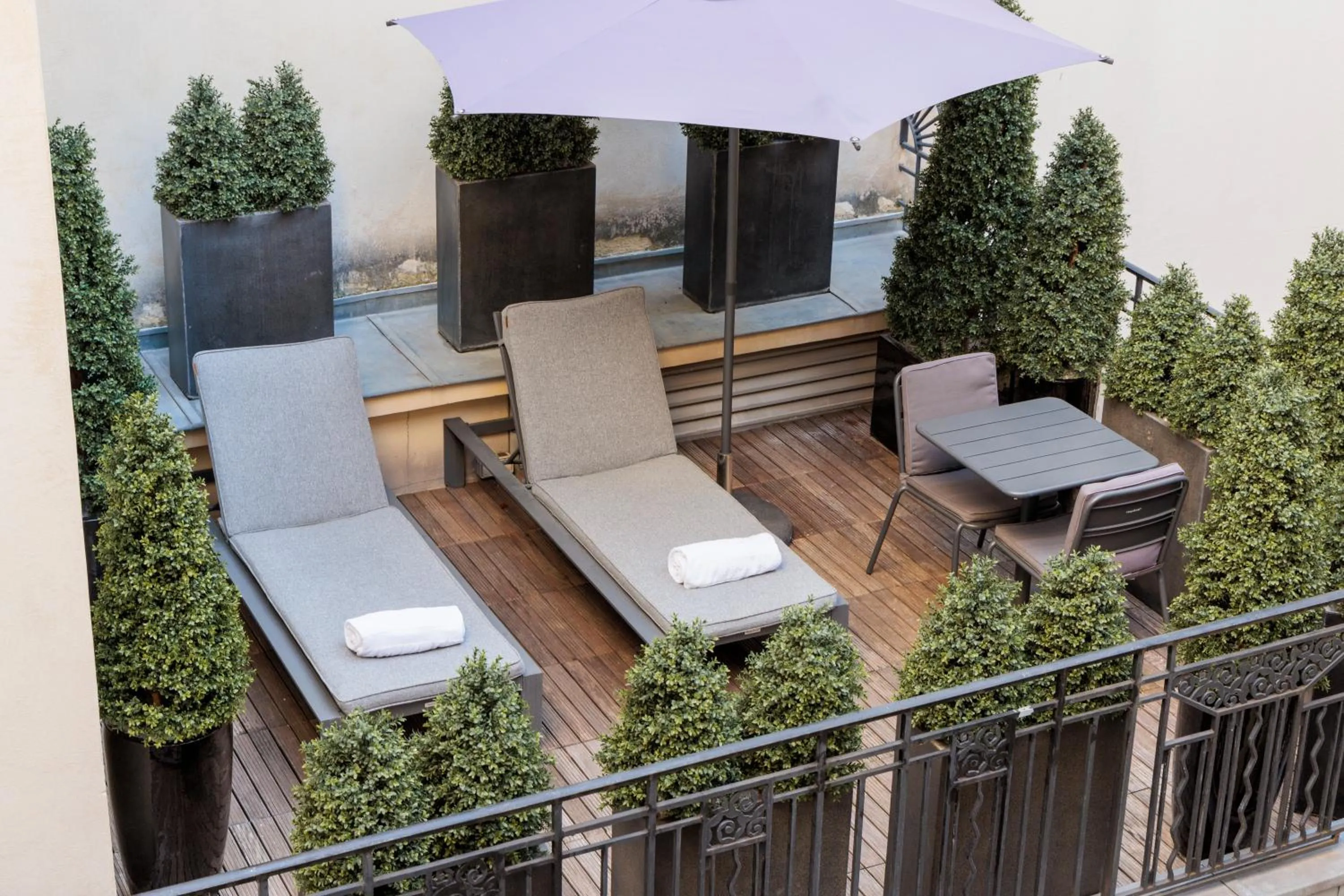 Balcony/Terrace in Hotel Montaigne