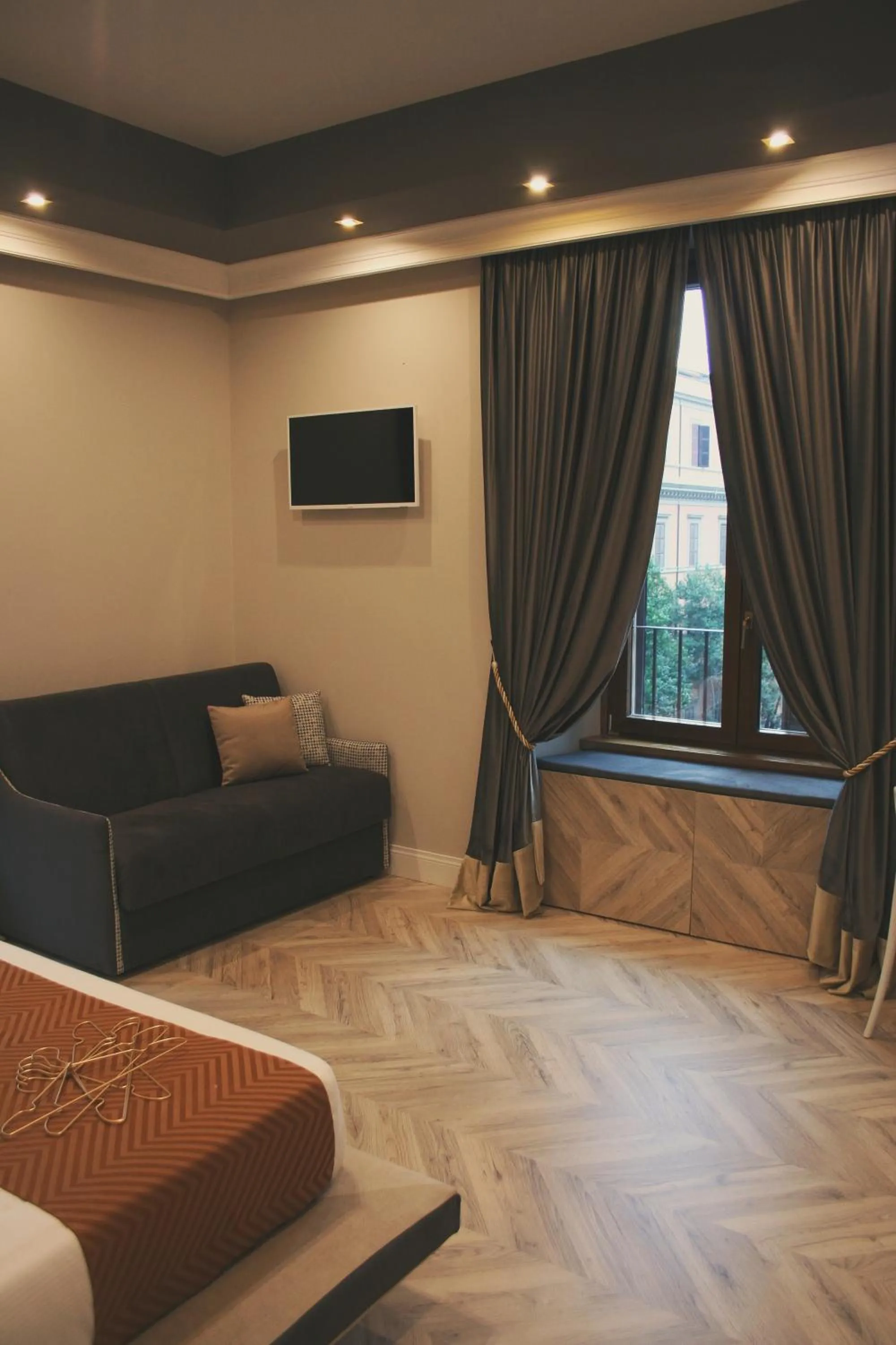 Seating area in Hotel Roma Vaticano