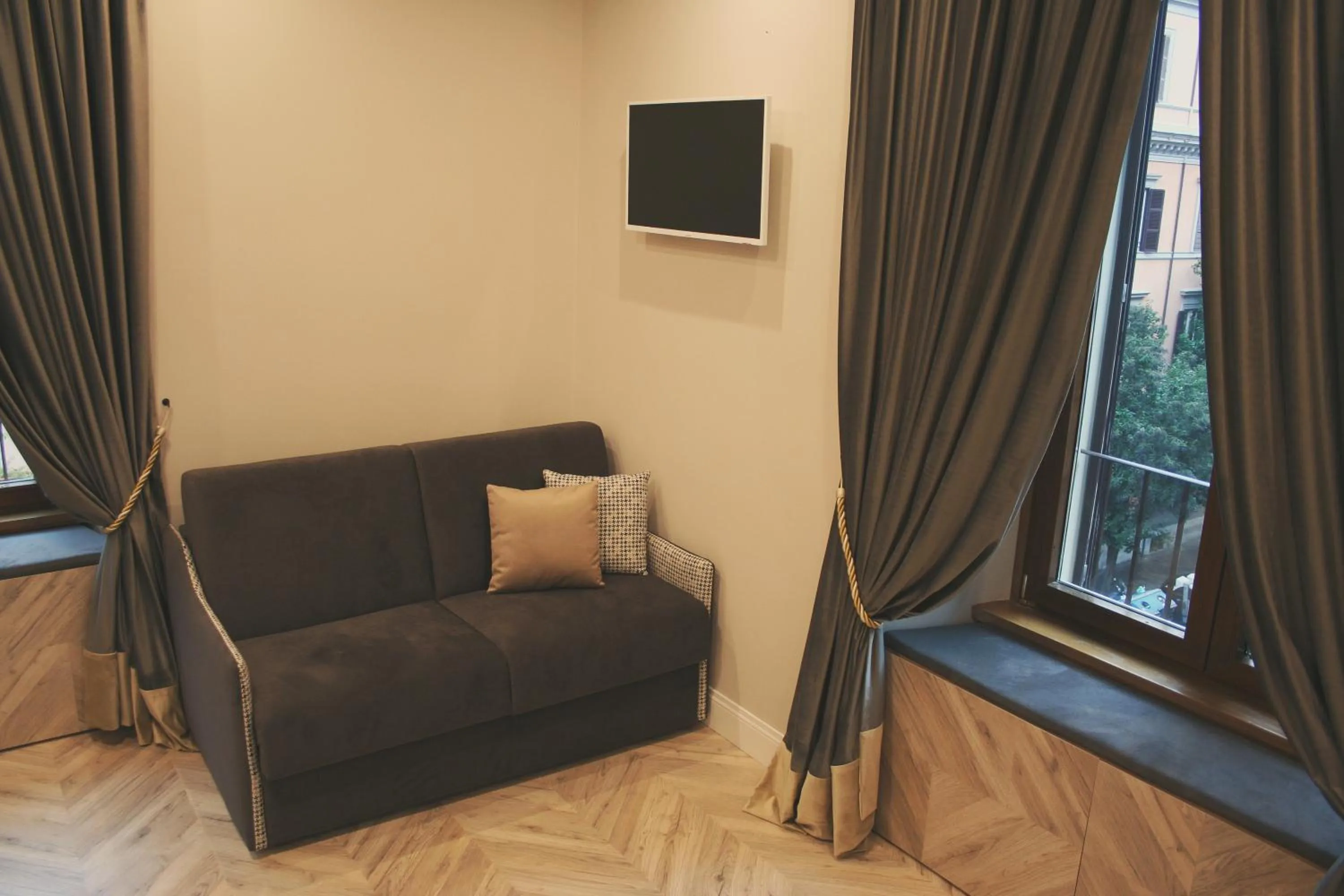 Seating area in Hotel Roma Vaticano