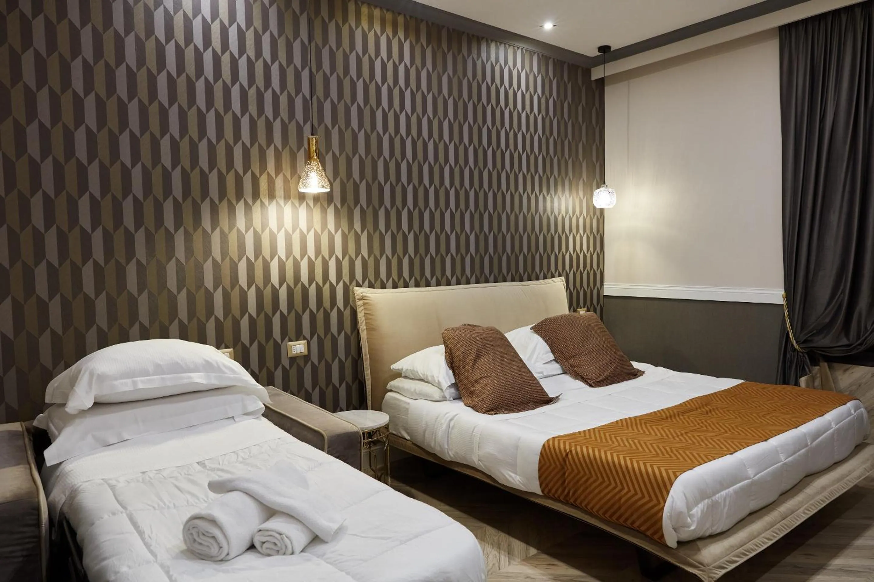 Bed in Hotel Roma Vaticano