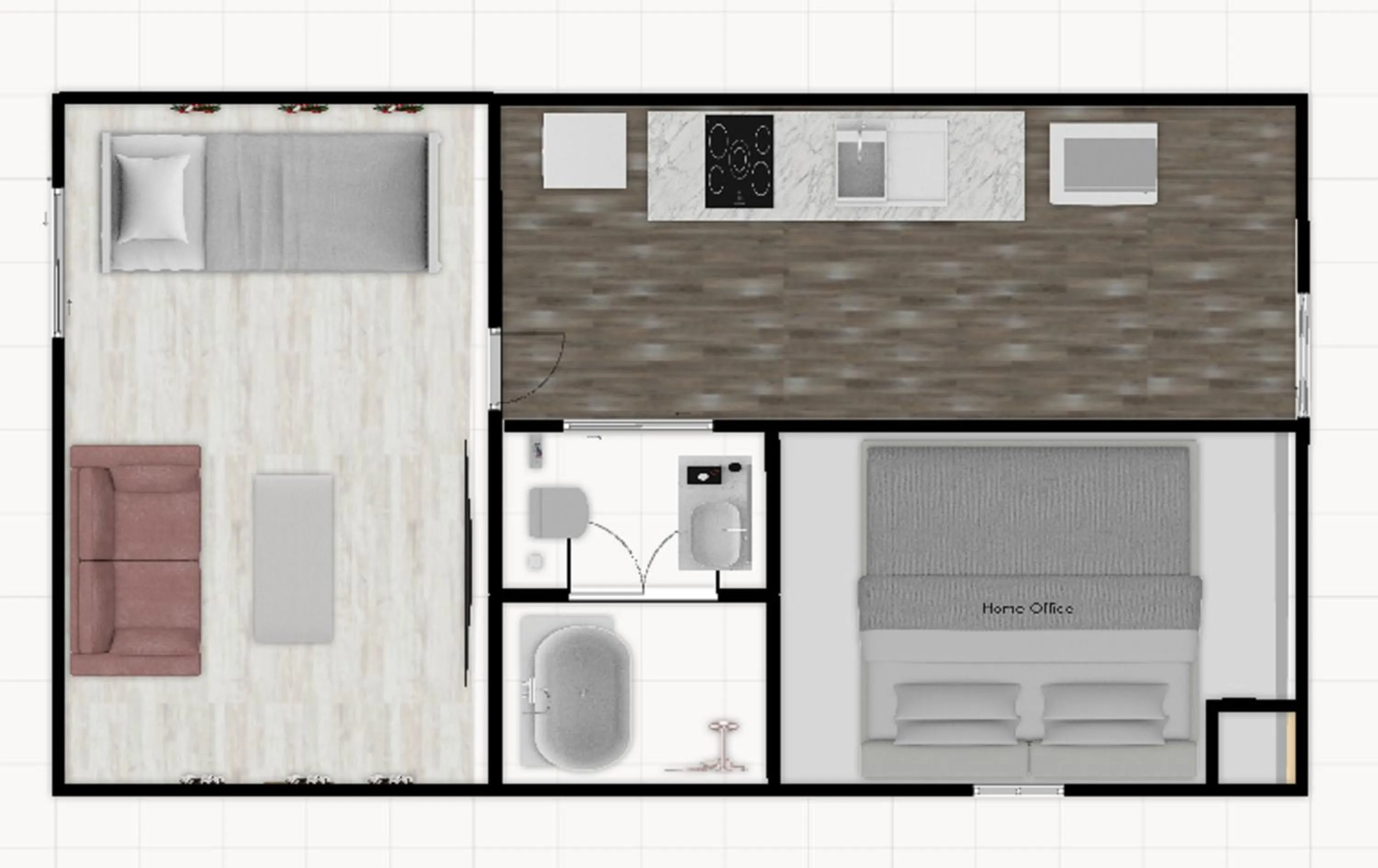 Floor plan in Montana Flat Yebisu
