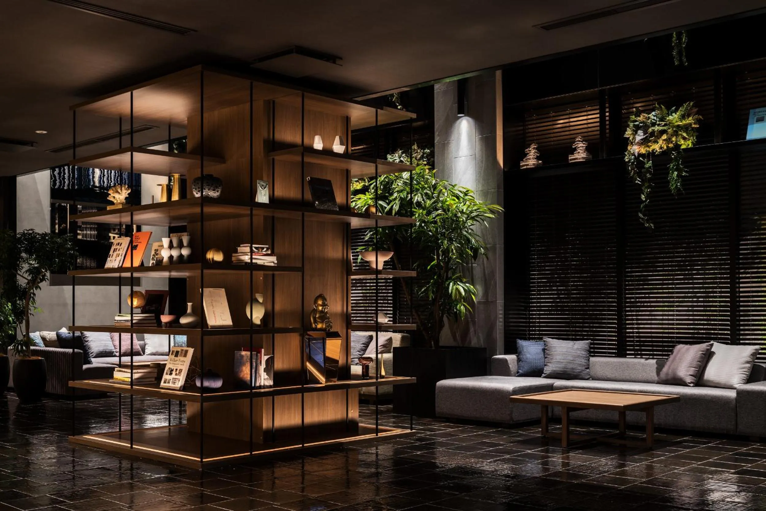 Communal lounge/ TV room in Bespoke Hotel Shinsaibashi