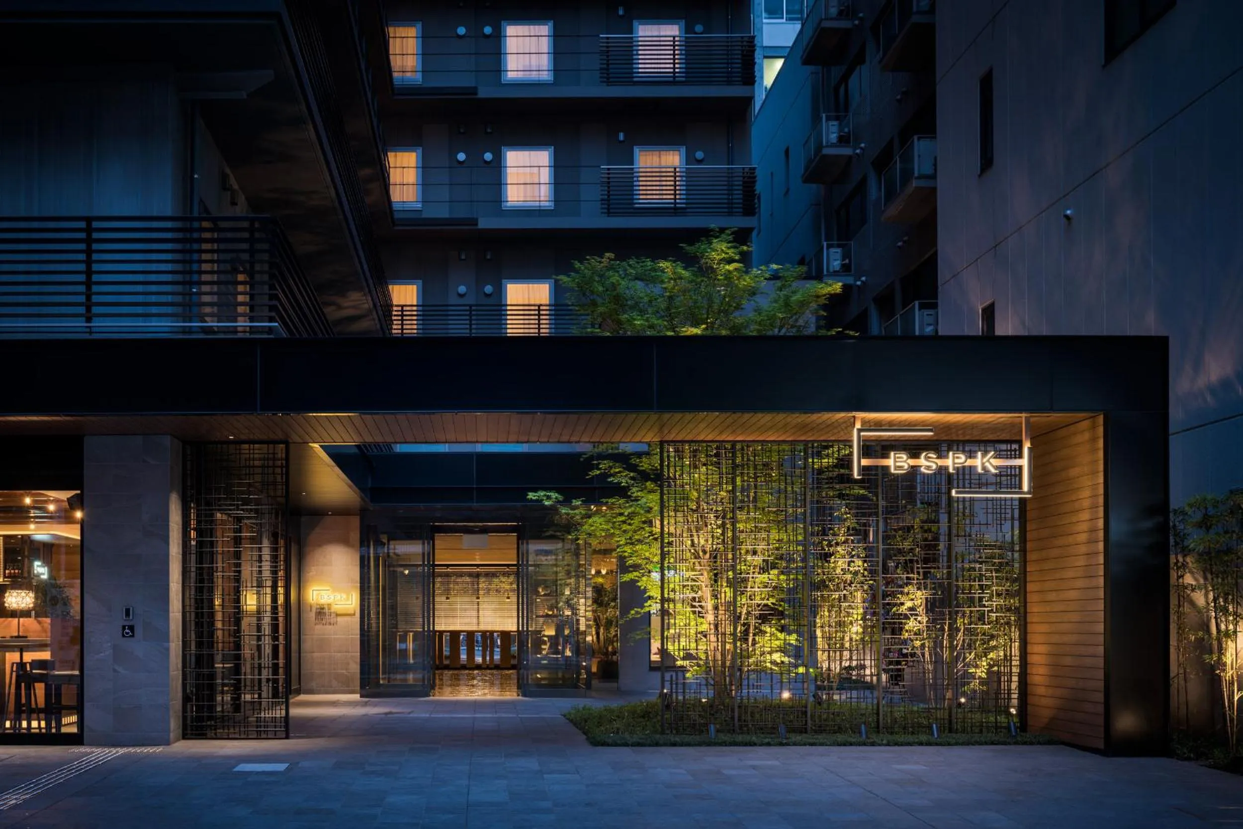 Facade/entrance in Bespoke Hotel Shinsaibashi