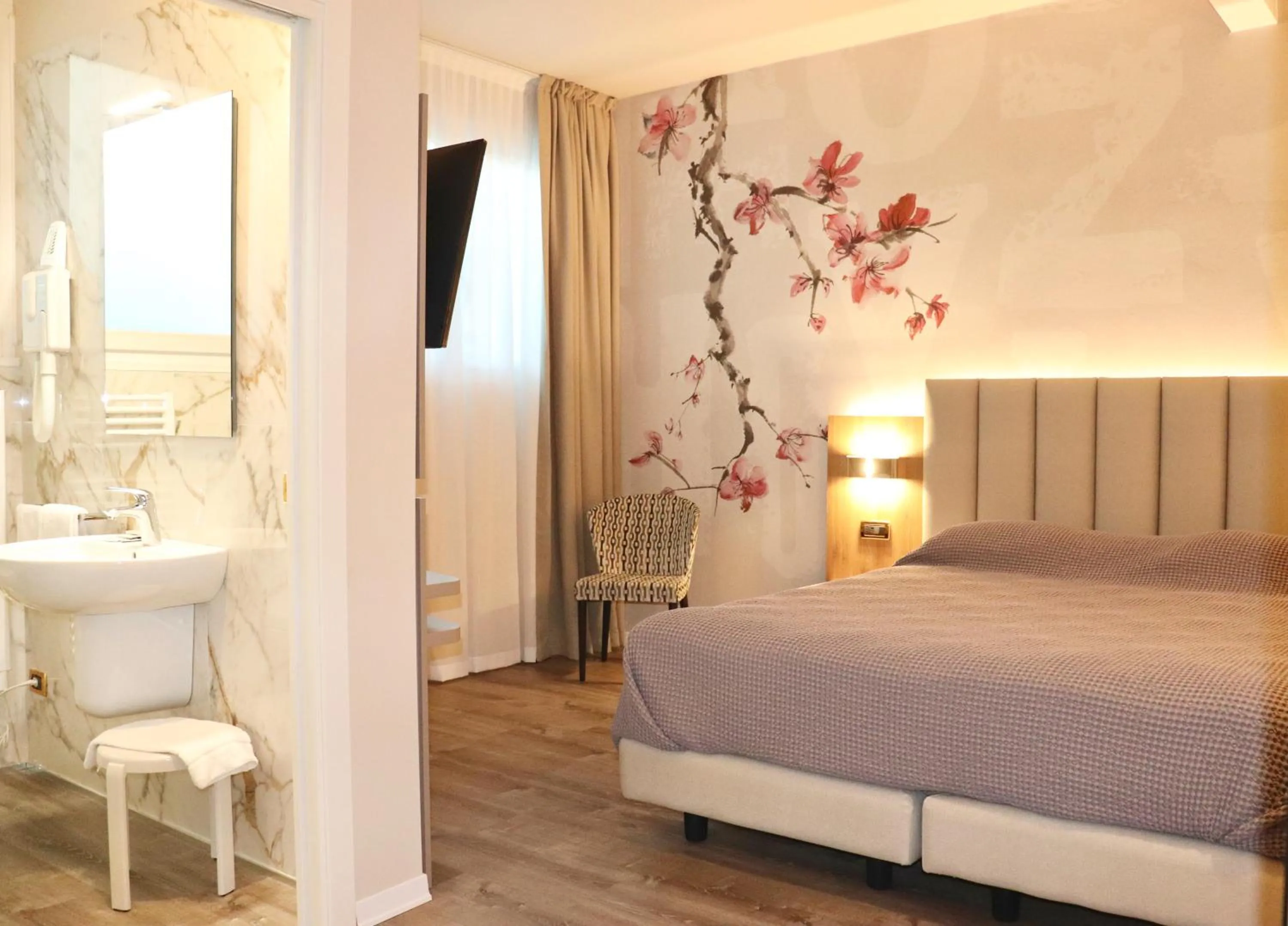 Bedroom, Bed in Hotel La Campagnola 1926