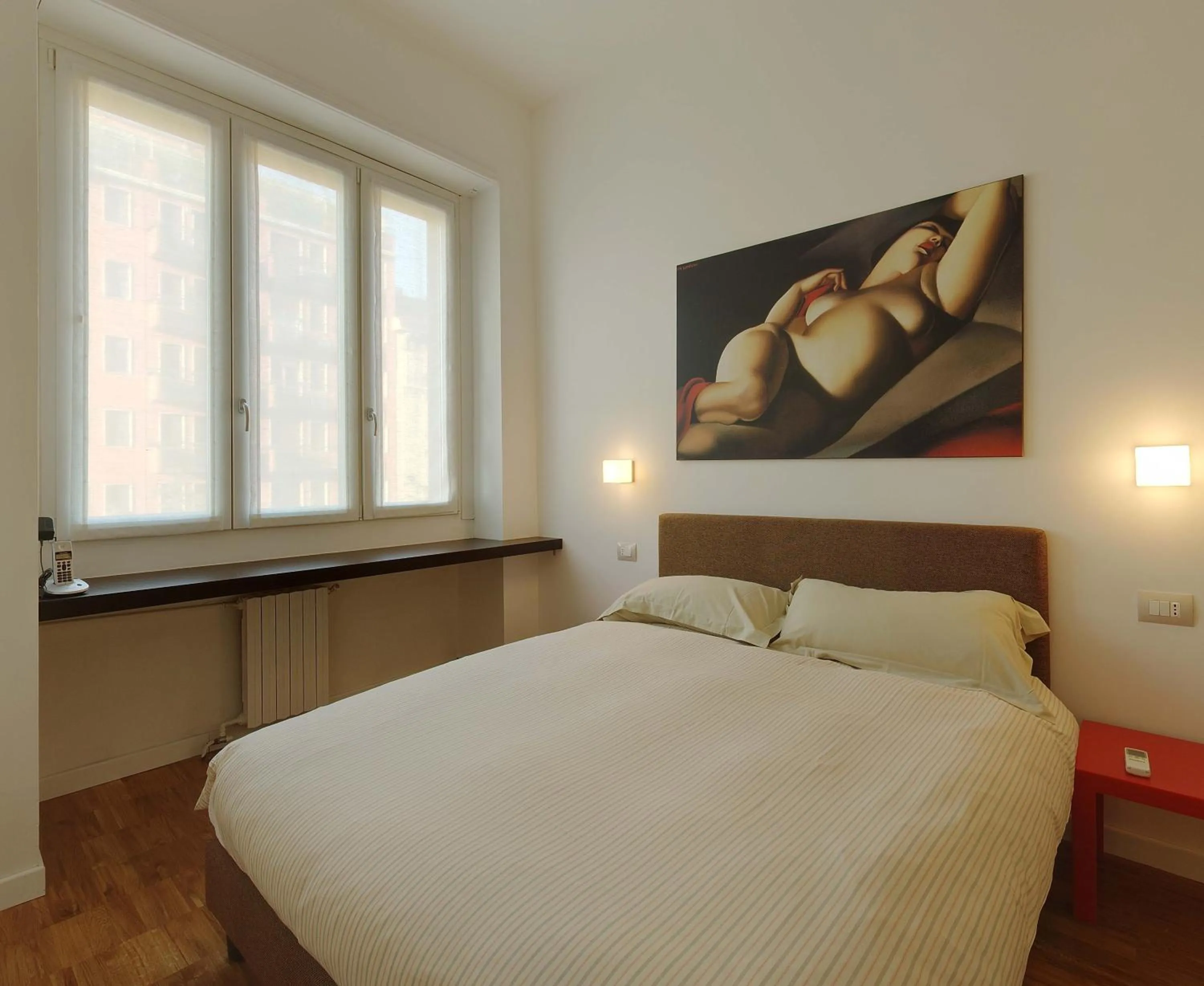 Bedroom, Bed in Milan Apartment Rental