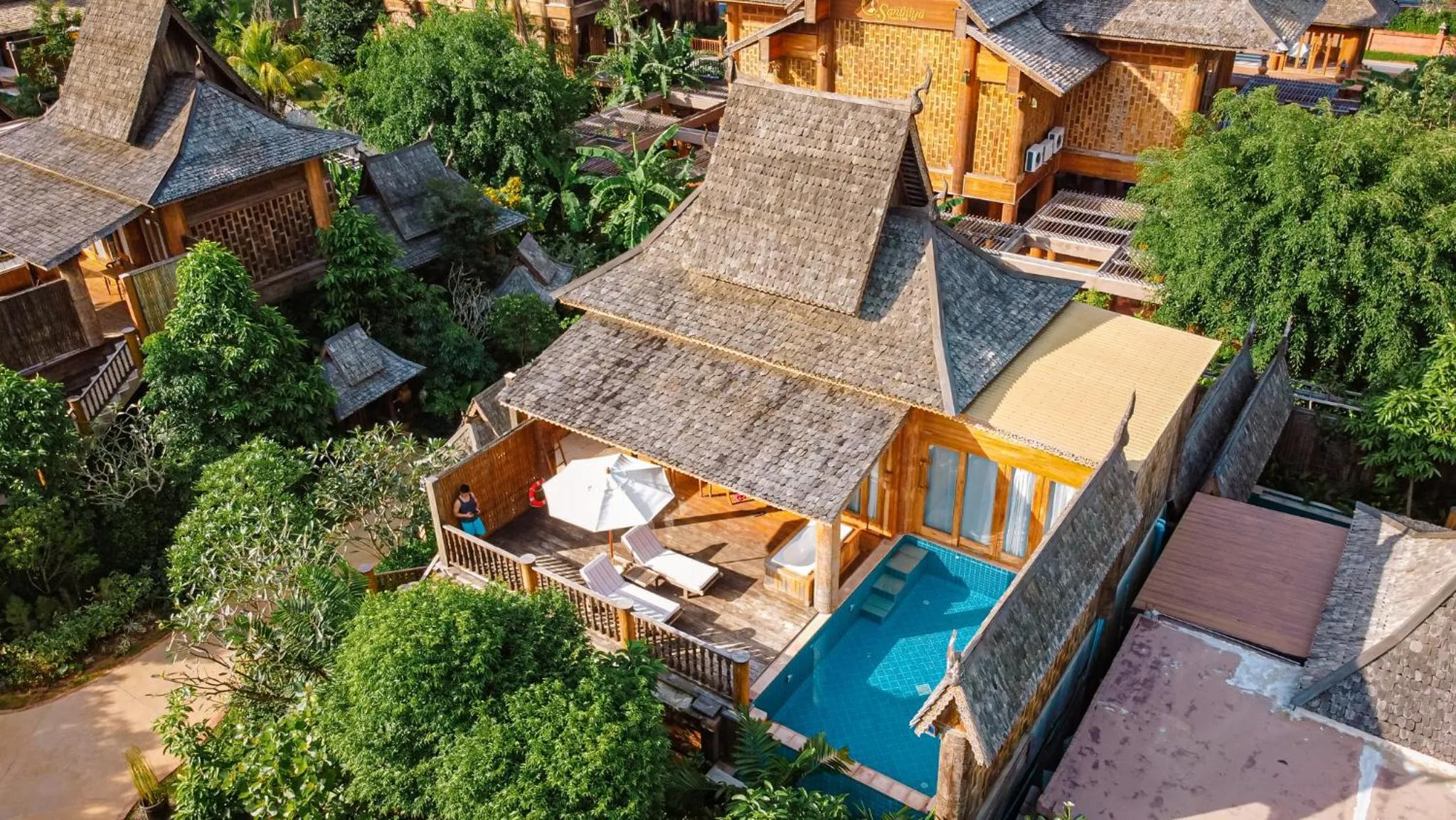 Patio in Santhiya Phuket Natai Resort & Spa