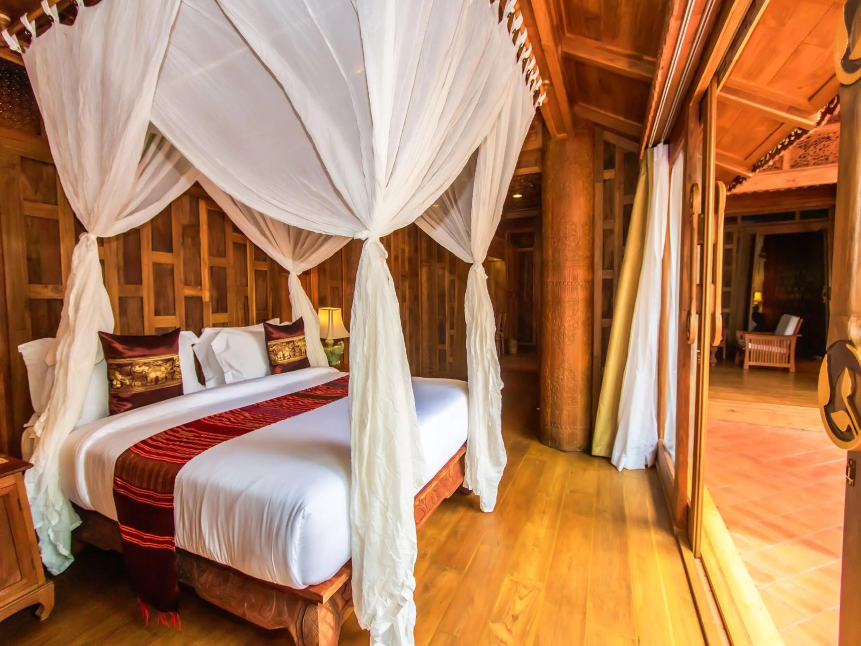 Bed in Santhiya Phuket Natai Resort & Spa