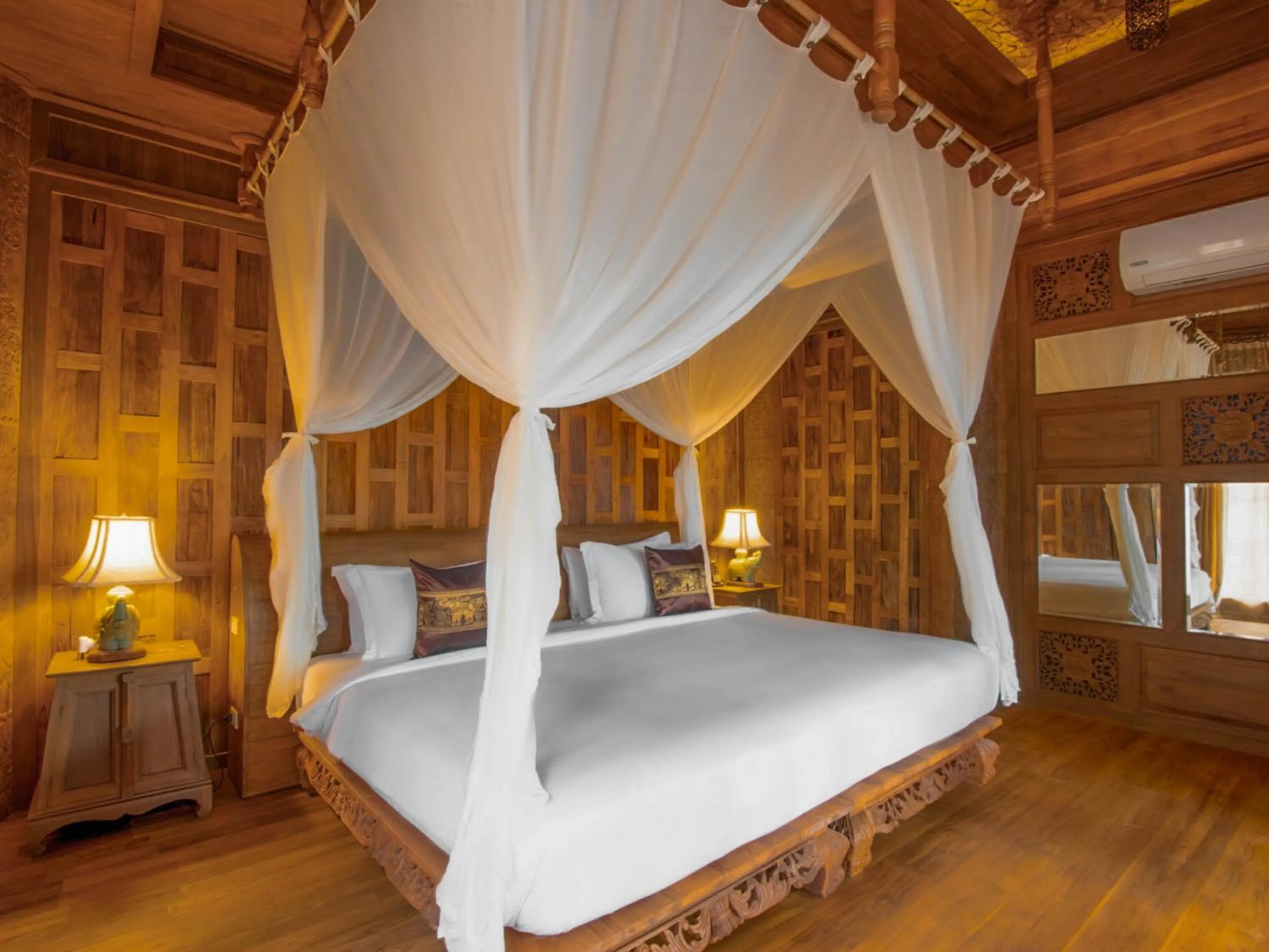 Bed in Santhiya Phuket Natai Resort & Spa