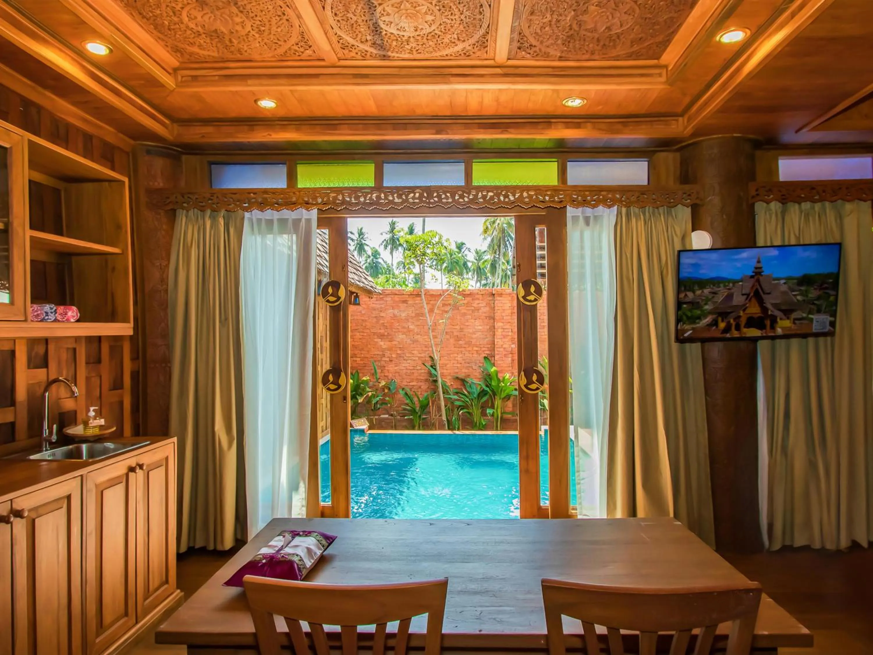 Pool view in Santhiya Phuket Natai Resort & Spa