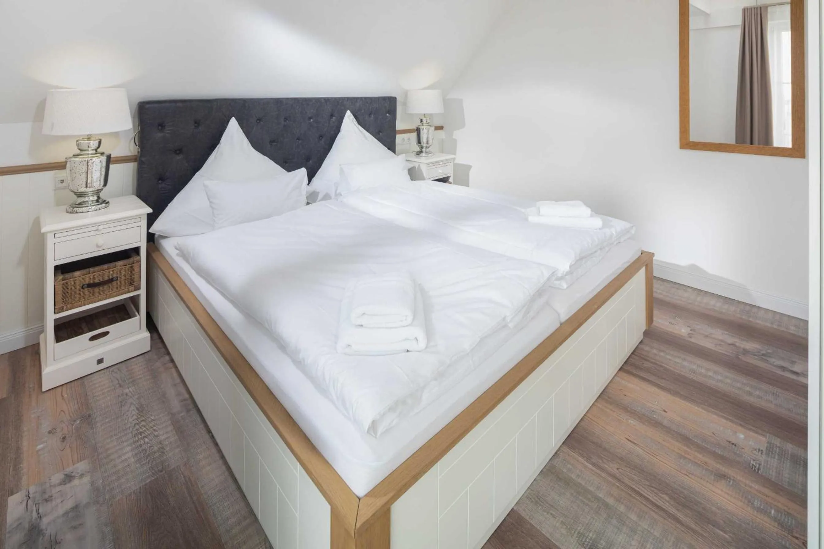 Bedroom, Bed in Heimathafen Juist