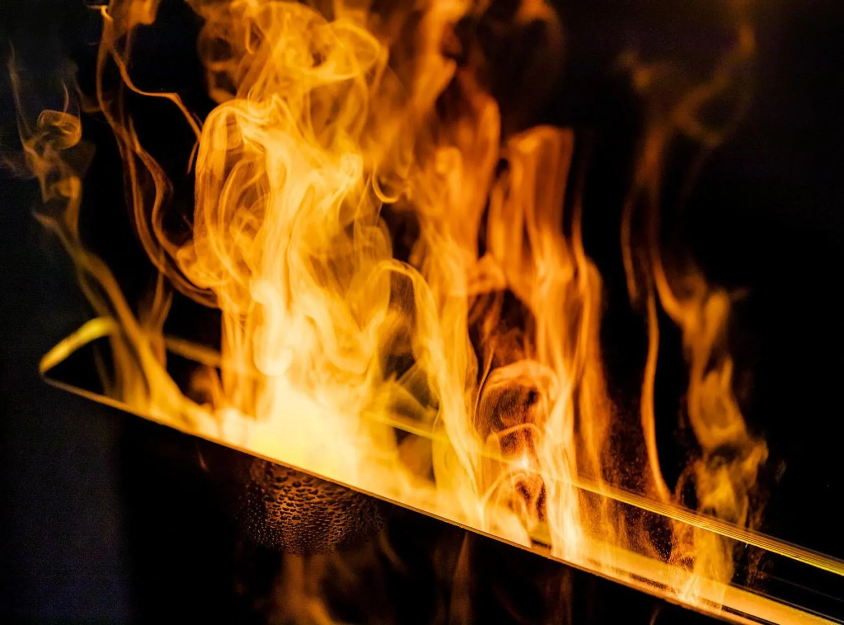 fireplace in Hotel Heinzler am See