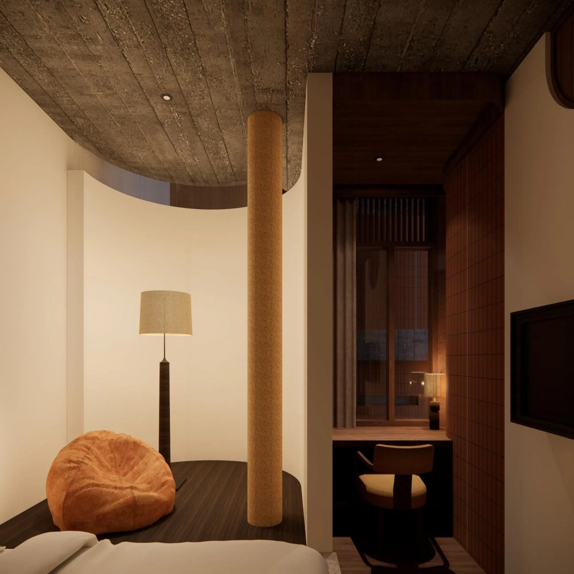 Seating area, Bed in The Memory Danang Boutique