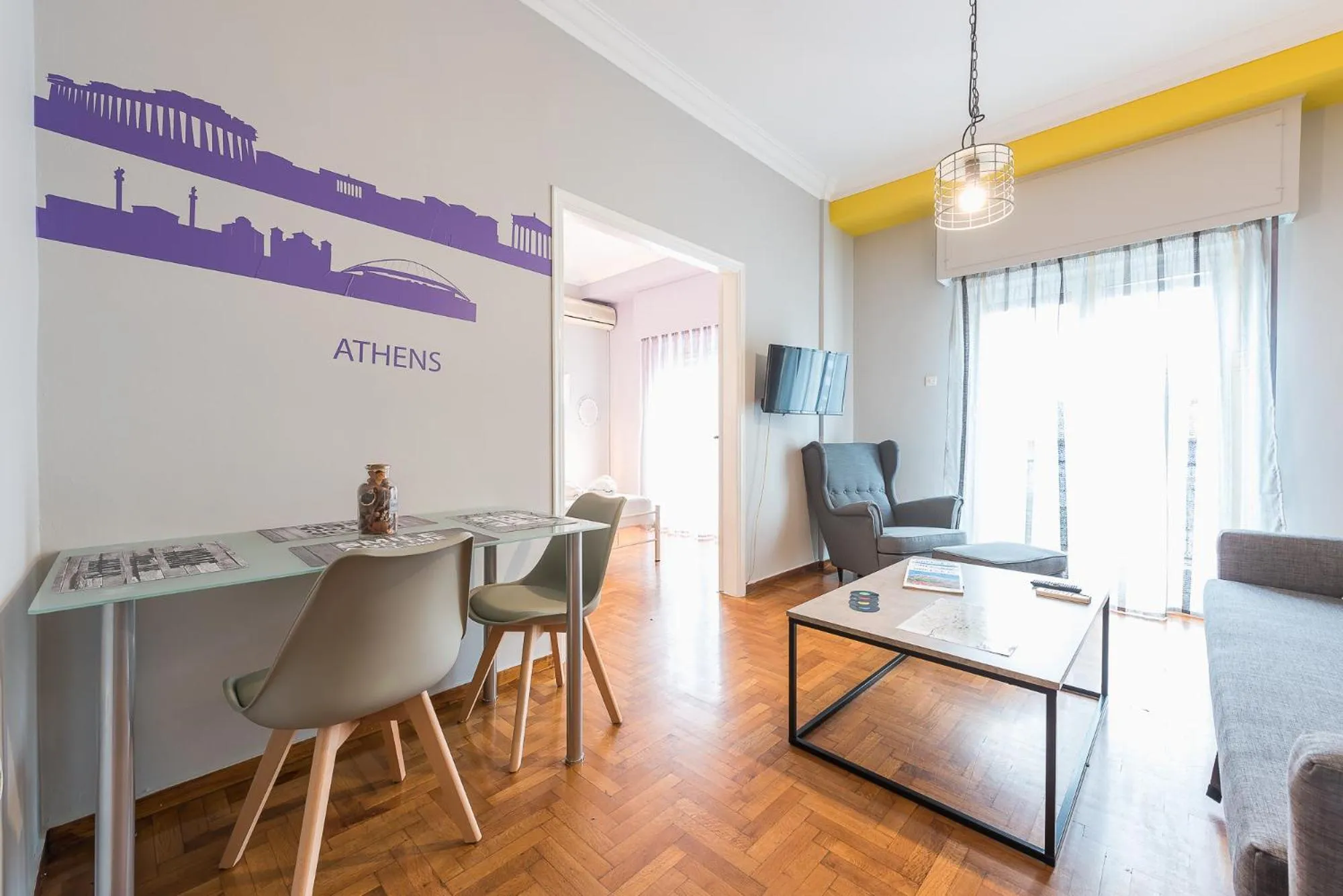 TV and multimedia in Athens Boutique Apartment by Cloudkeys