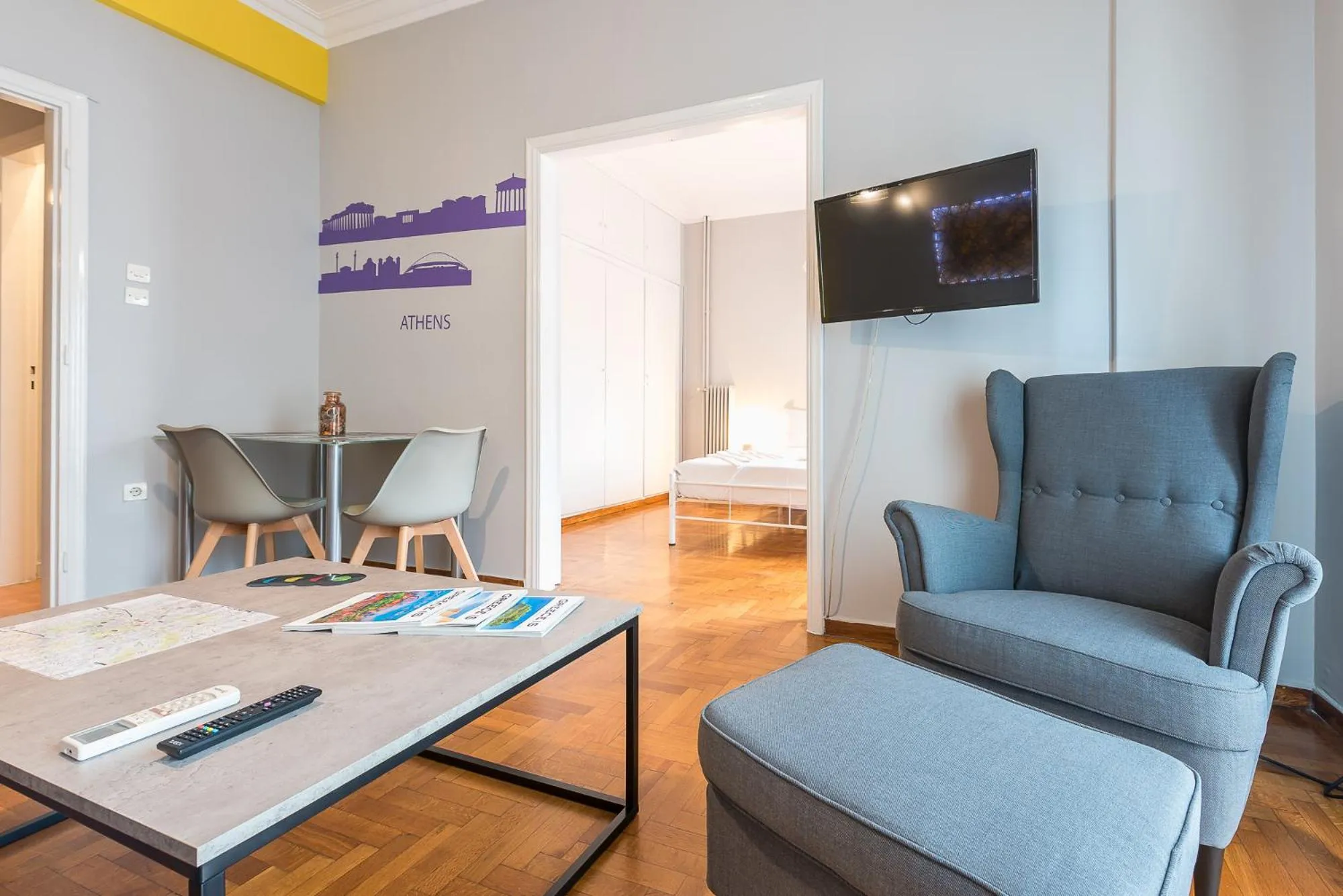 TV and multimedia in Athens Boutique Apartment by Cloudkeys