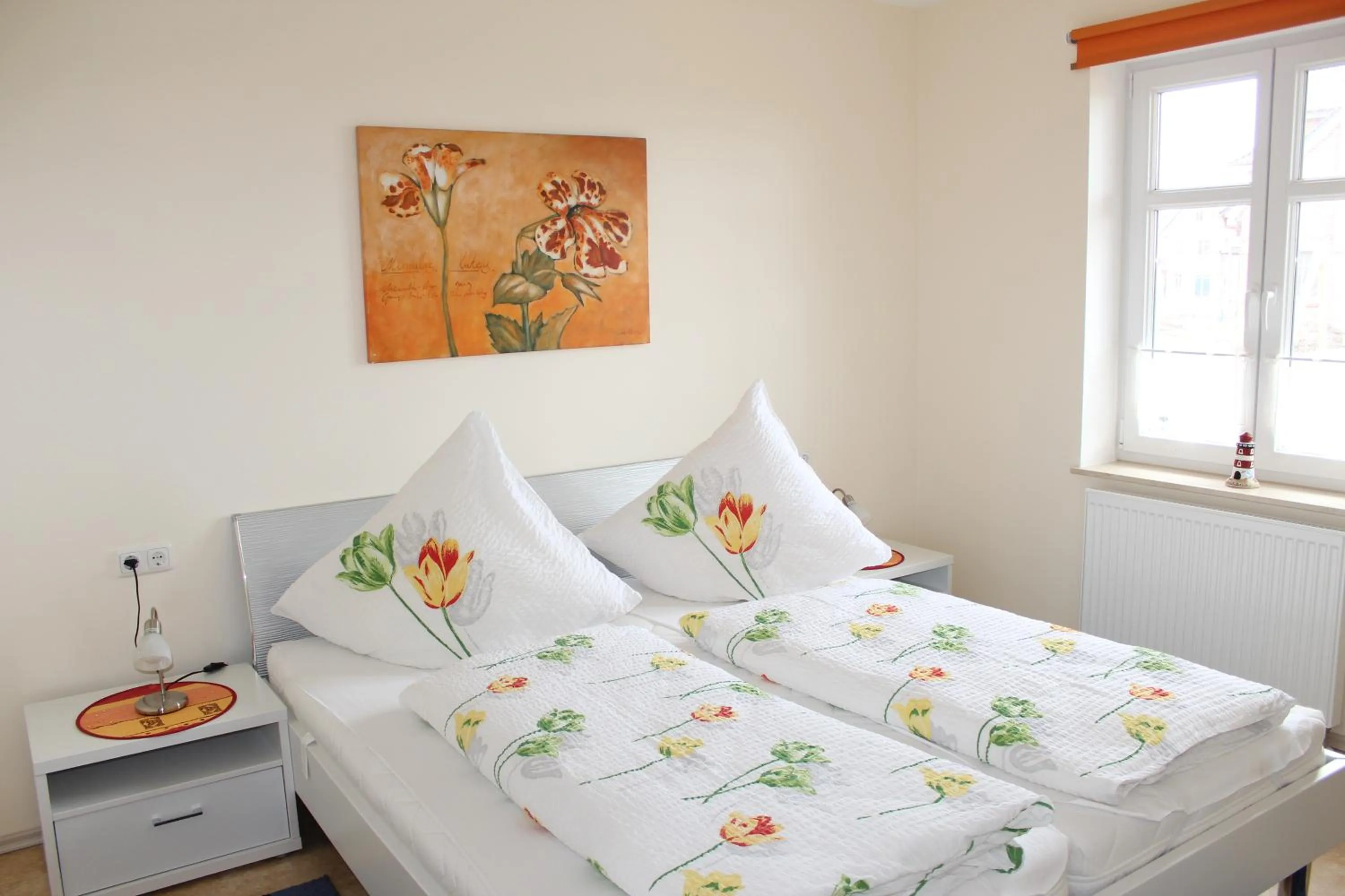 Photo of the whole room, Bed in Ferienwohnungen am Museumshof