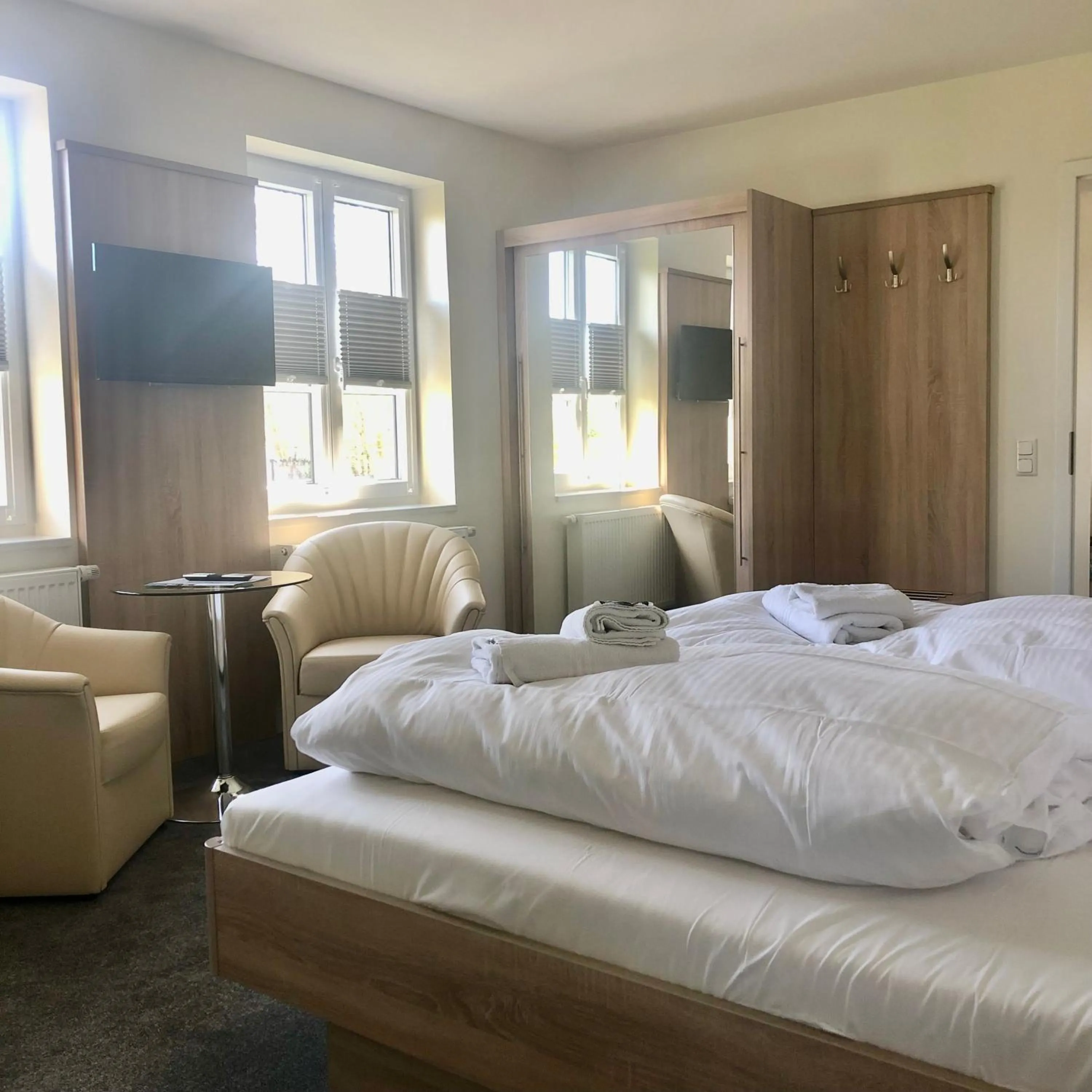 Bedroom, Bed in Ferienwohnungen am Museumshof