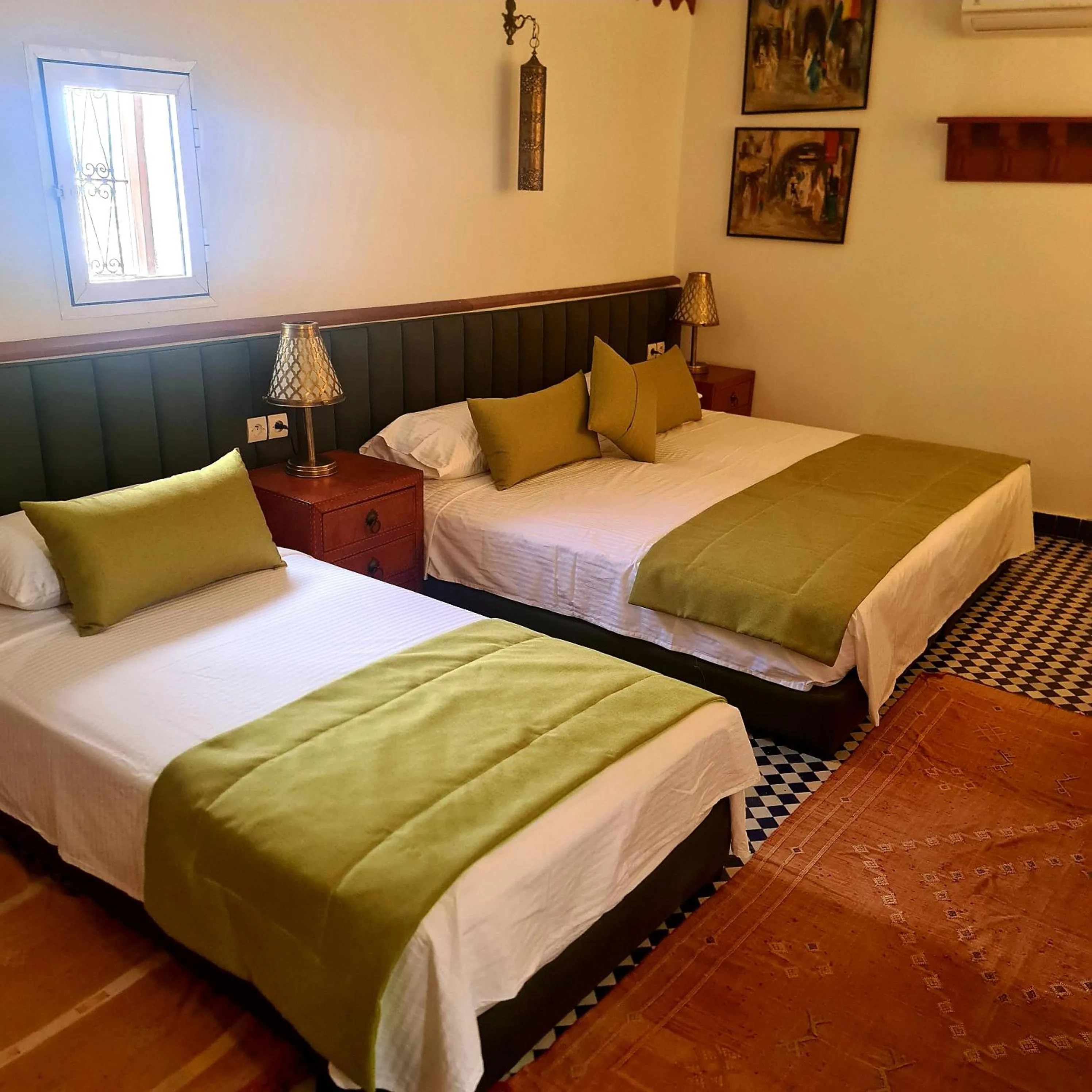 Bed in Riad Fes Nass Zmane