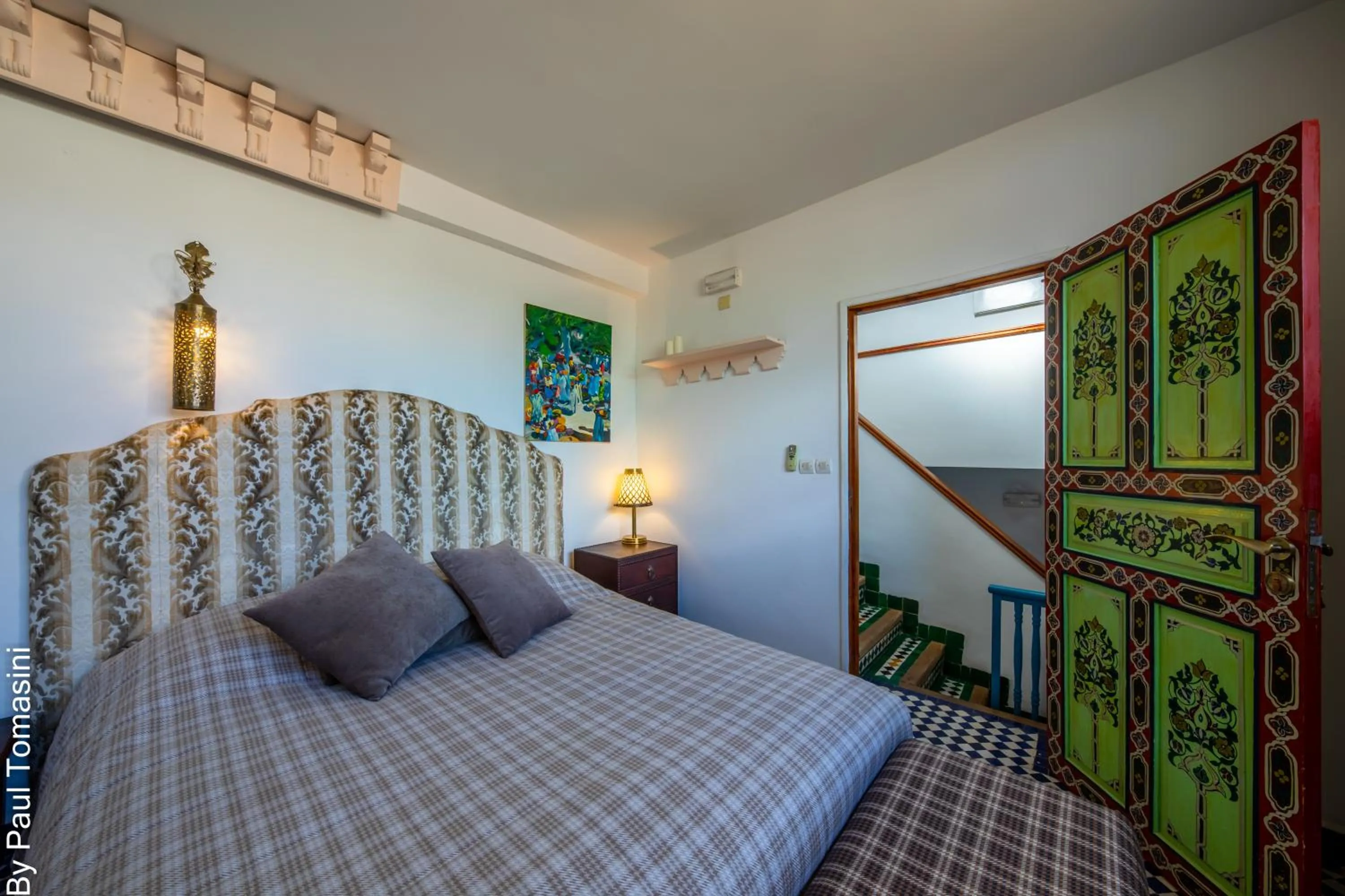 Bed in Riad Fes Nass Zmane