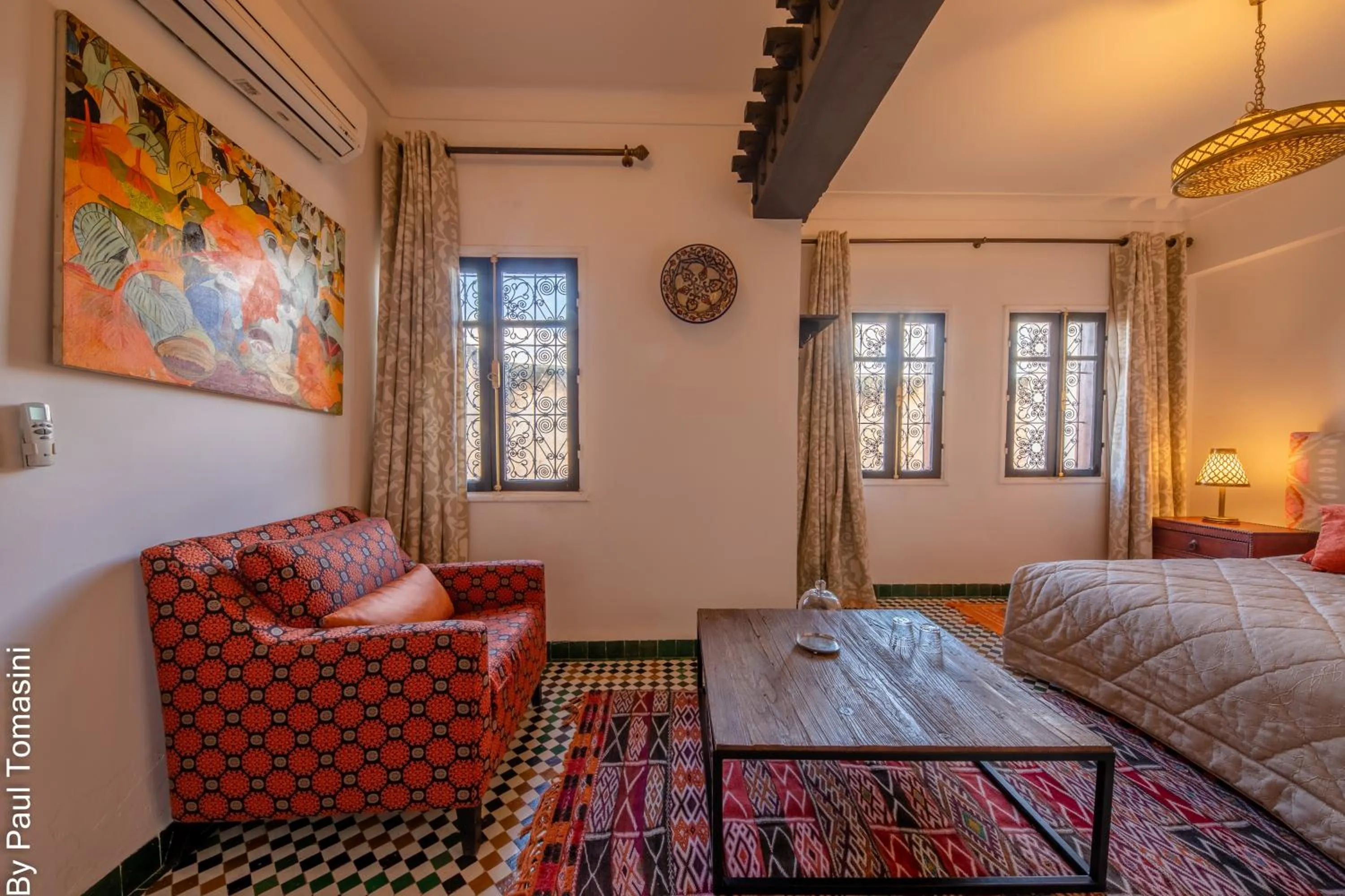 Bed in Riad Fes Nass Zmane