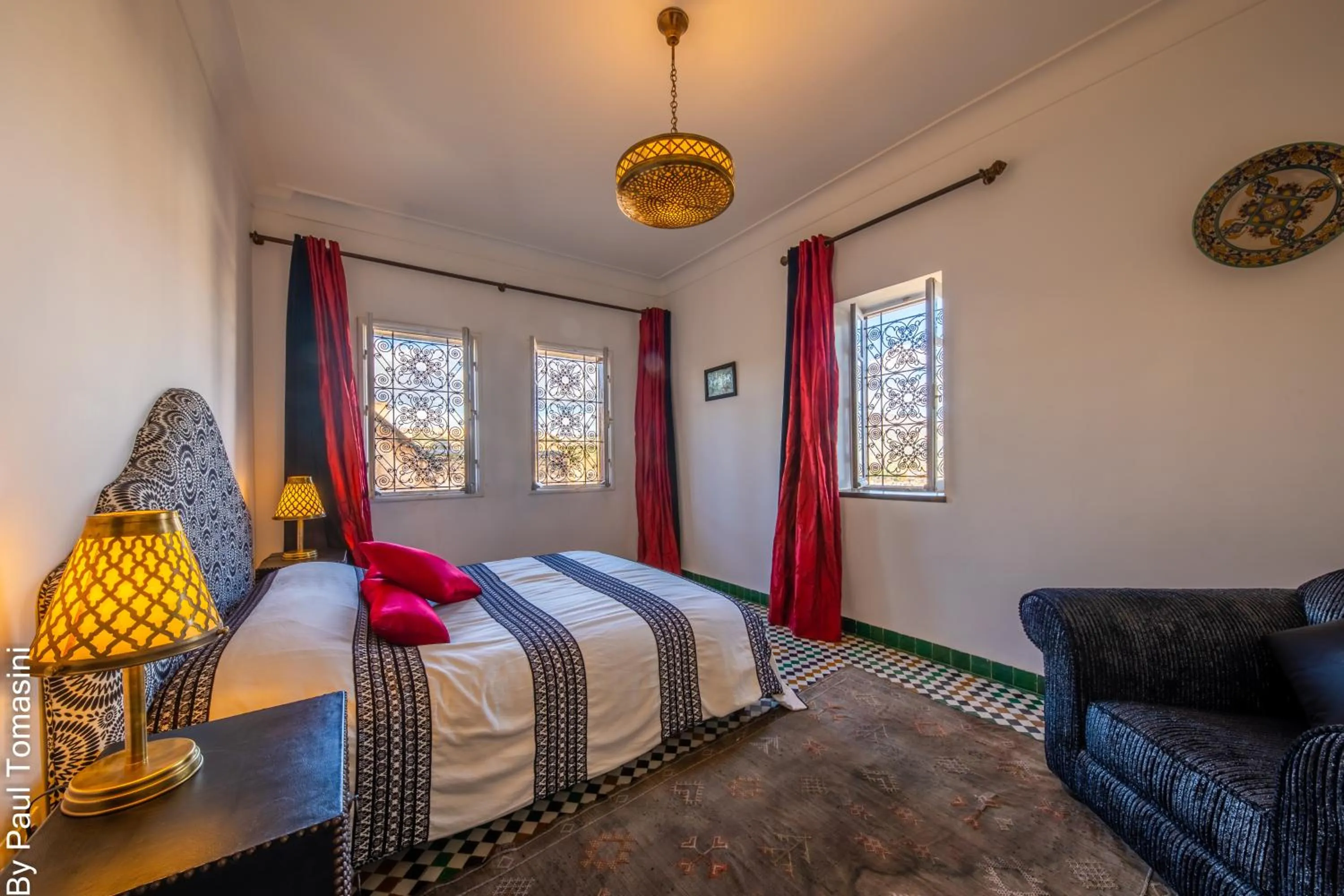 Bed in Riad Fes Nass Zmane