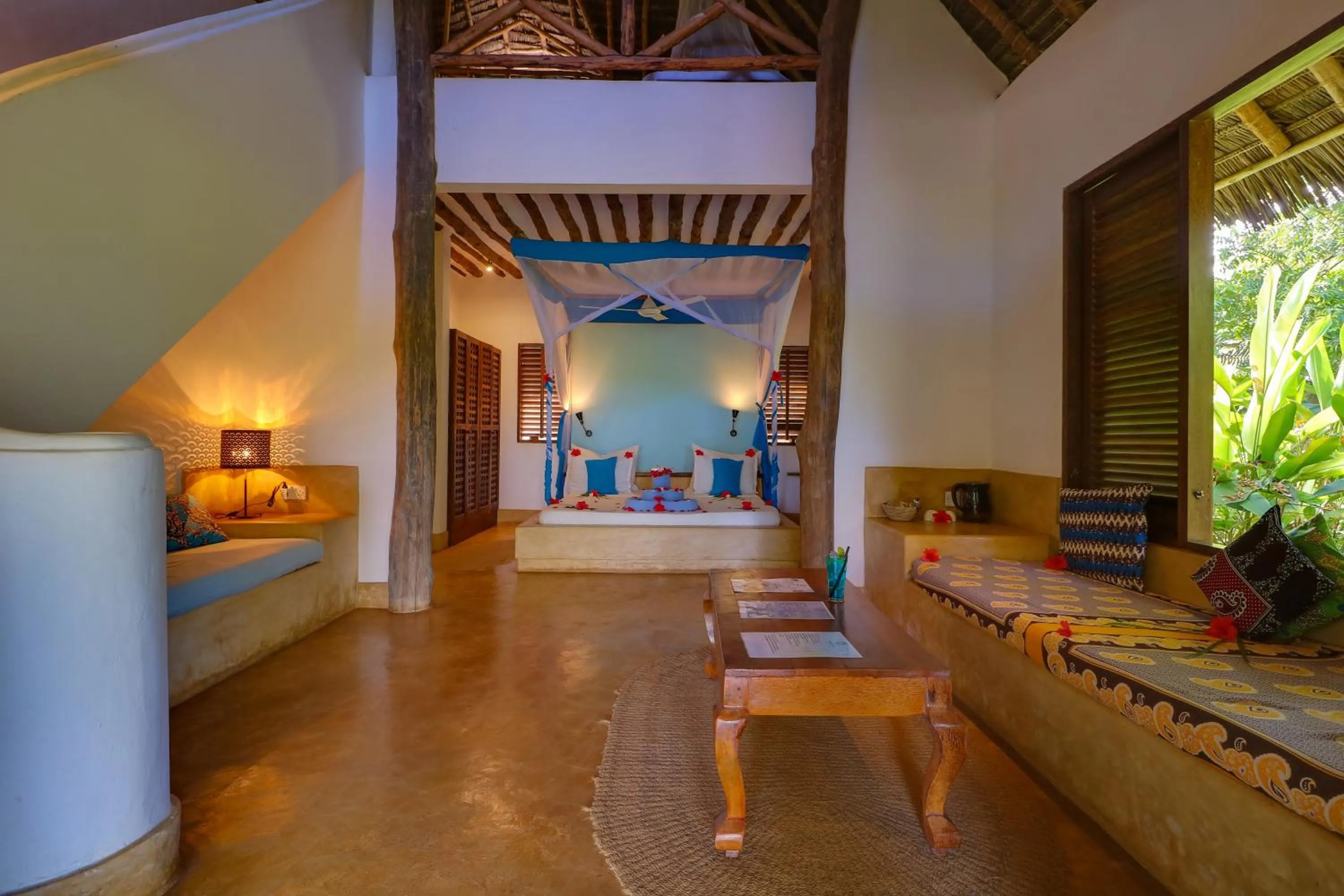 Seating area in SeVi Boutique Hotel