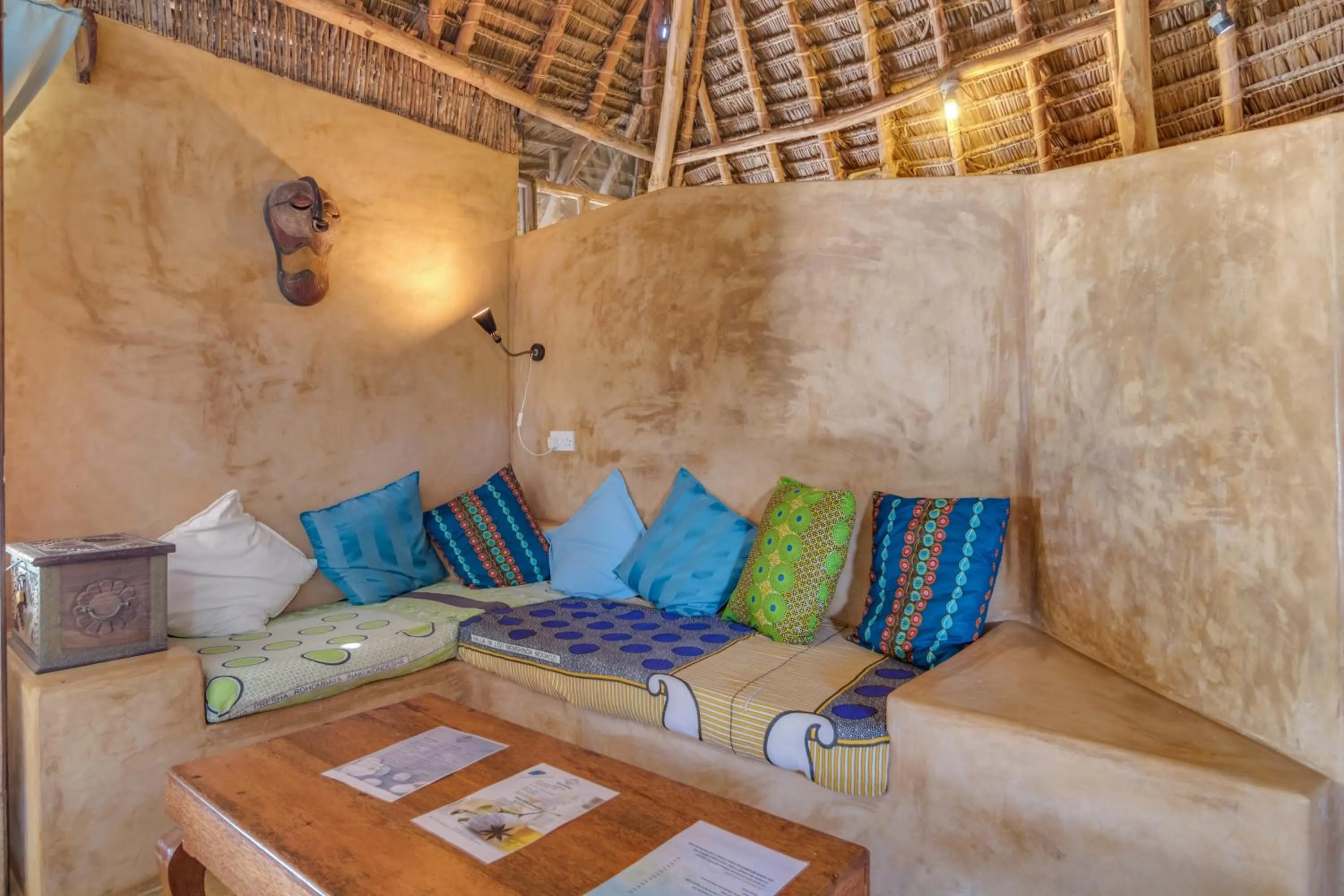 Seating area in SeVi Boutique Hotel