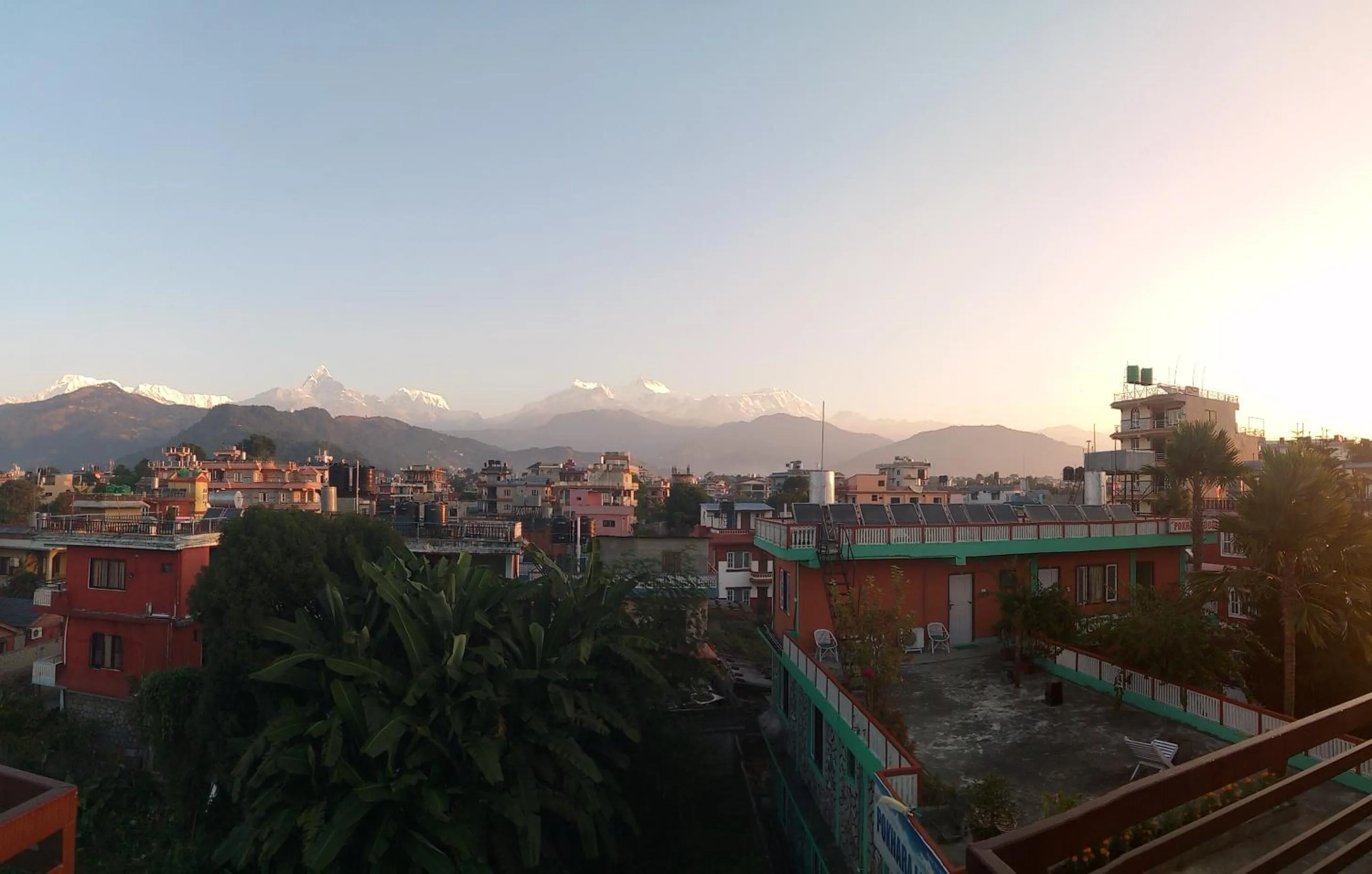 Mountain view in New Pokhara Lodge - Pokhara Lakeside