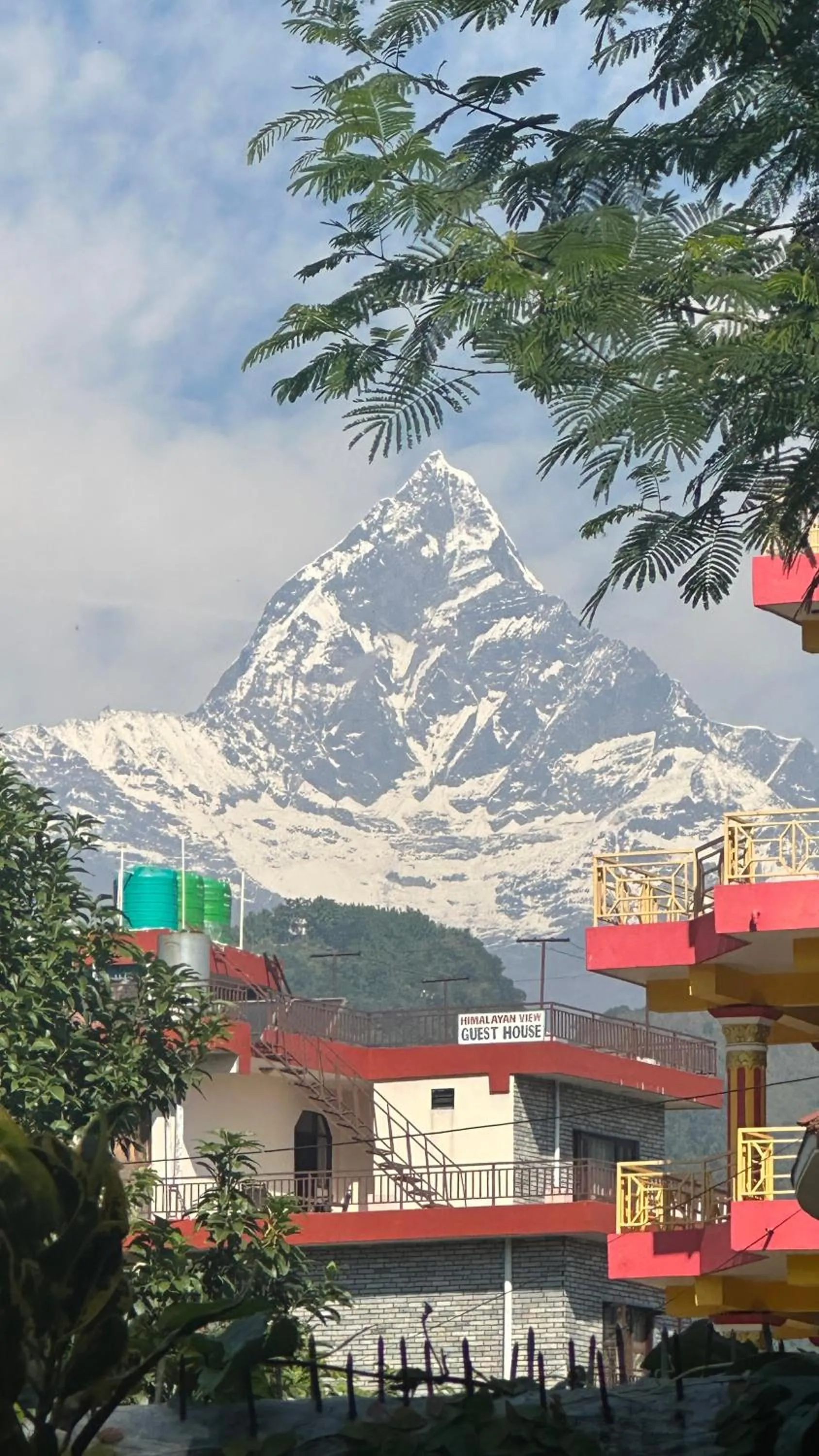 Mountain view in New Pokhara Lodge - Pokhara Lakeside