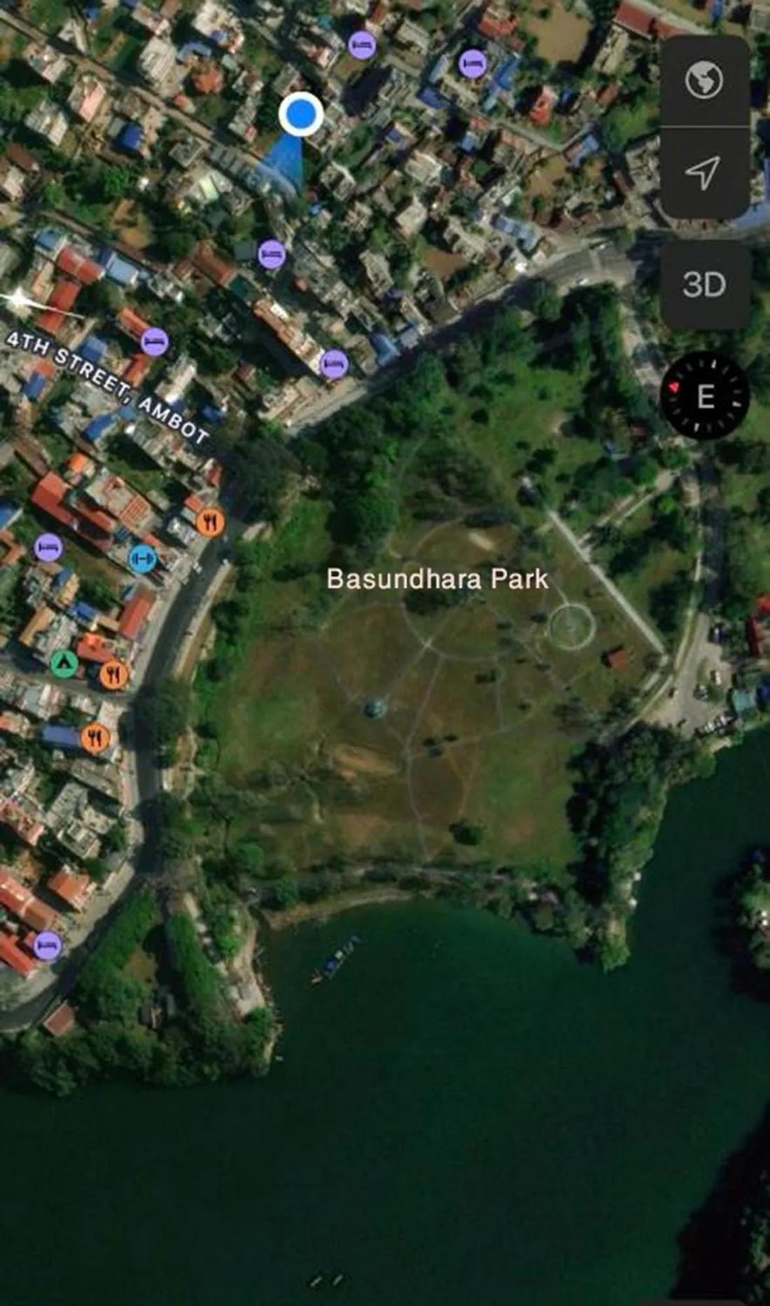 Location in New Pokhara Lodge - Pokhara Lakeside