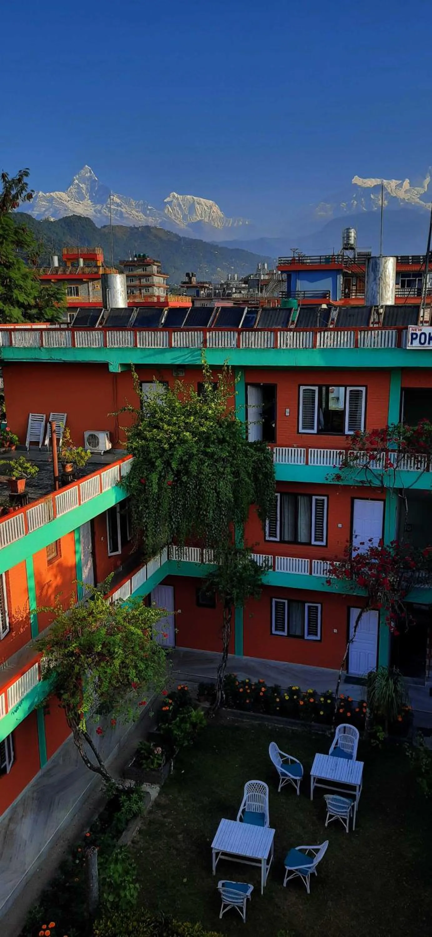 Property building in New Pokhara Lodge - Pokhara Lakeside