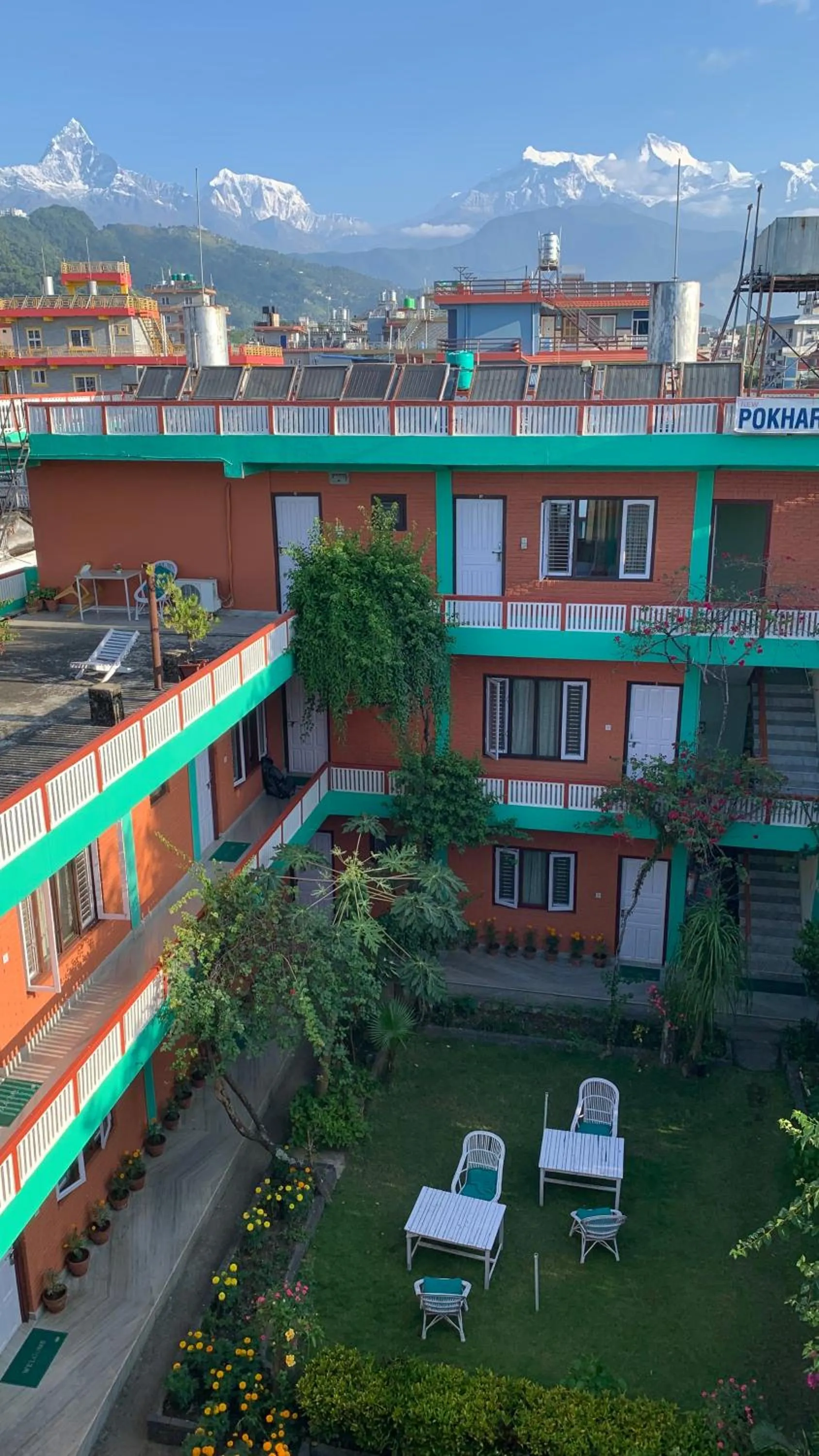 Property building in New Pokhara Lodge - Pokhara Lakeside