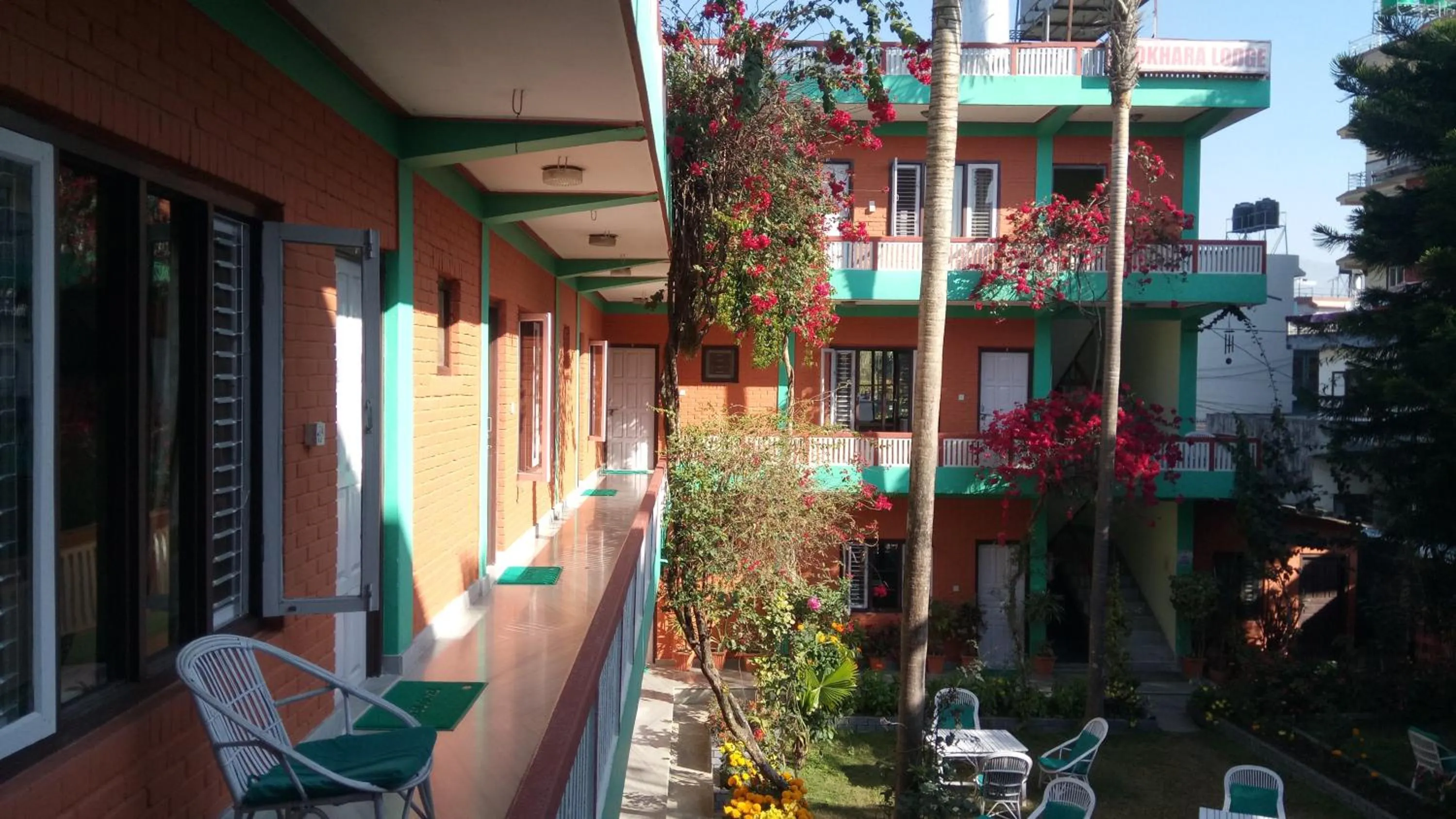 Property building in New Pokhara Lodge - Pokhara Lakeside