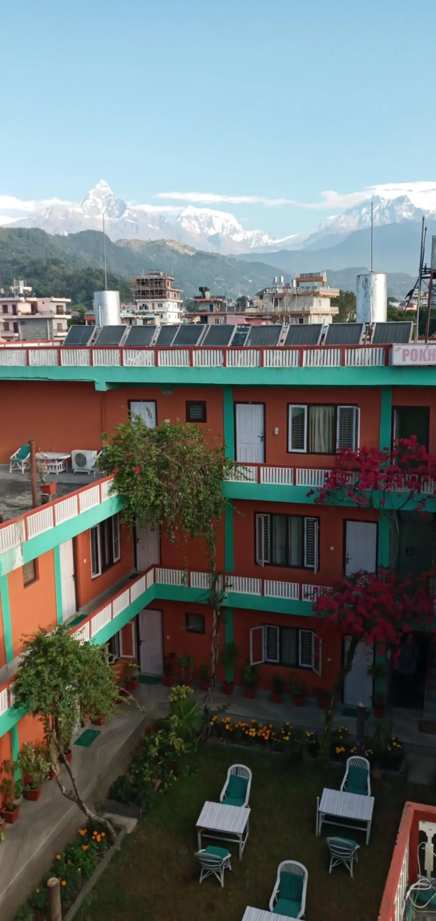 Bird's eye view in New Pokhara Lodge - Pokhara Lakeside