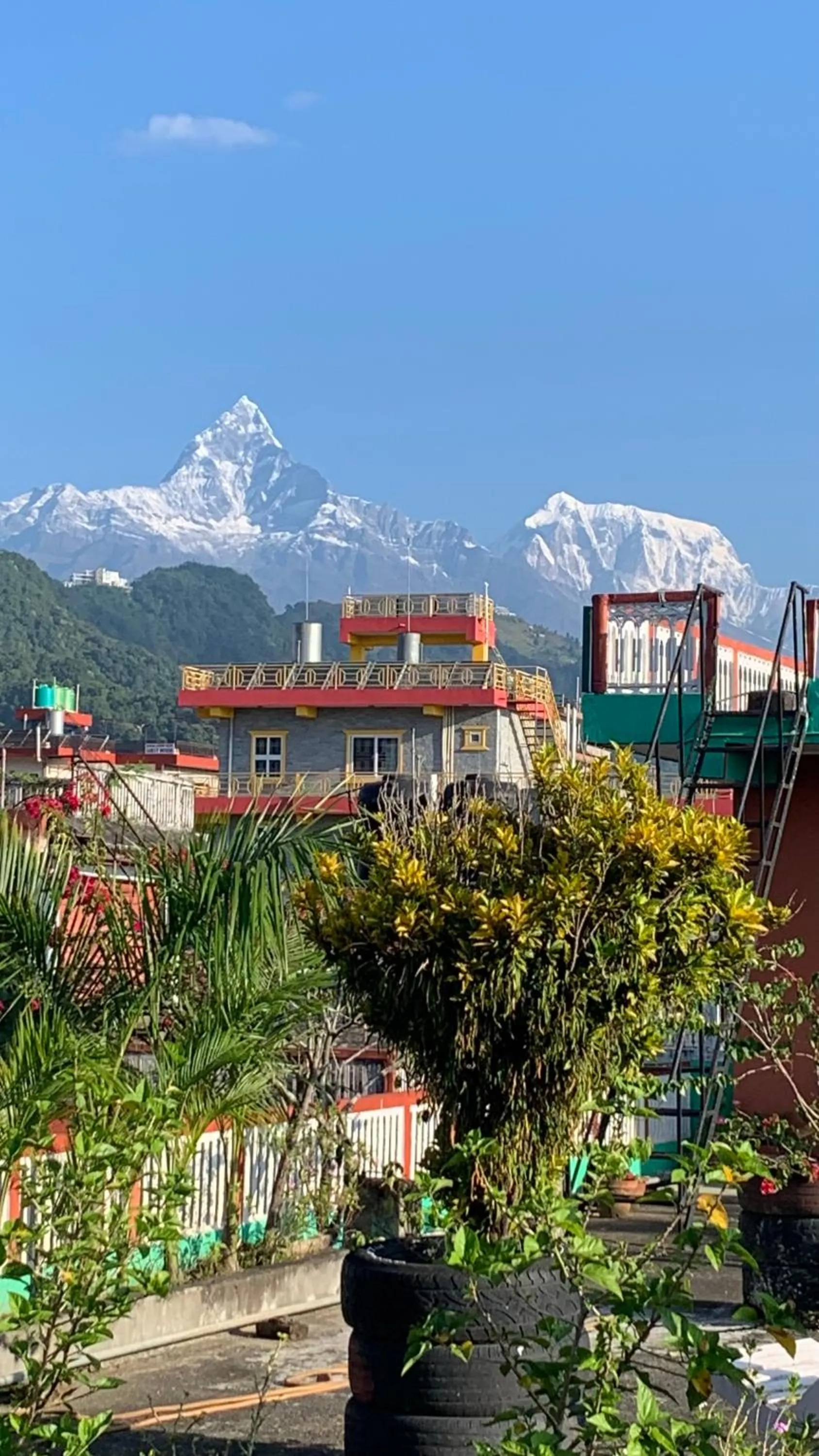 Mountain view in New Pokhara Lodge - Pokhara Lakeside
