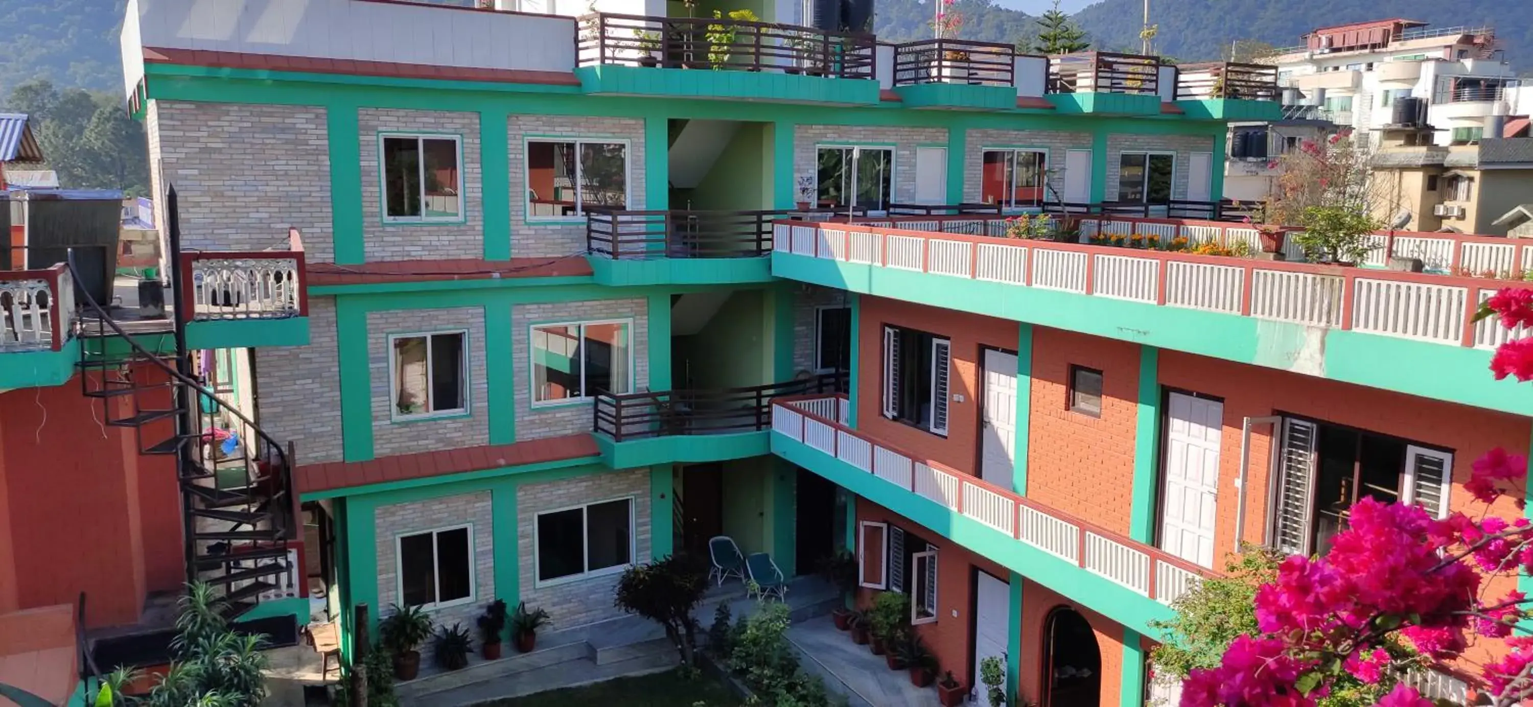 Double or Twin Room with Terrace - single occupancy in New Pokhara Lodge - Pokhara Lakeside Double or Twin Room with Terrace - single occupancy in New Pokhara Lodge - Pokhara Lakeside