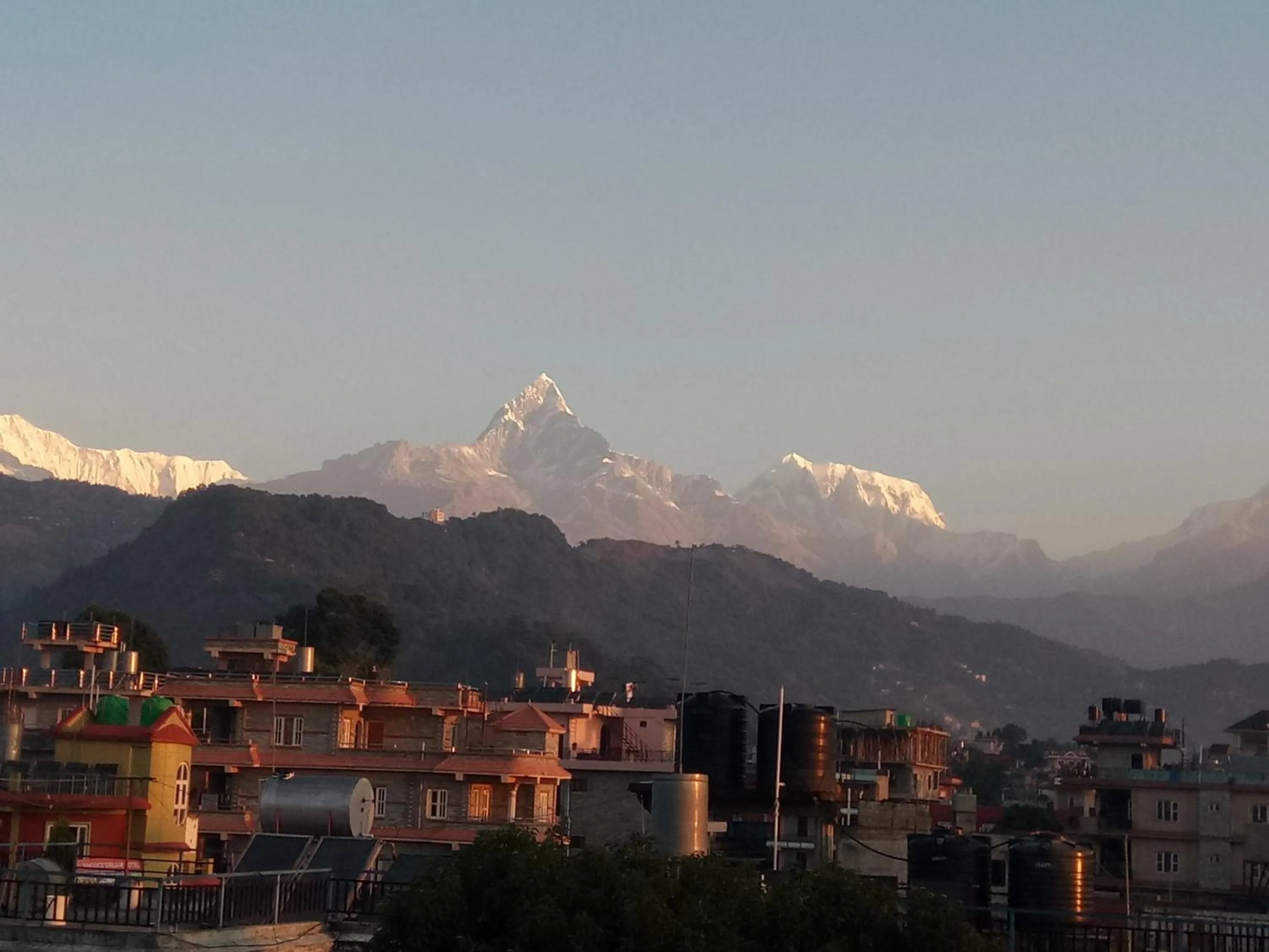 Mountain view in New Pokhara Lodge - Pokhara Lakeside