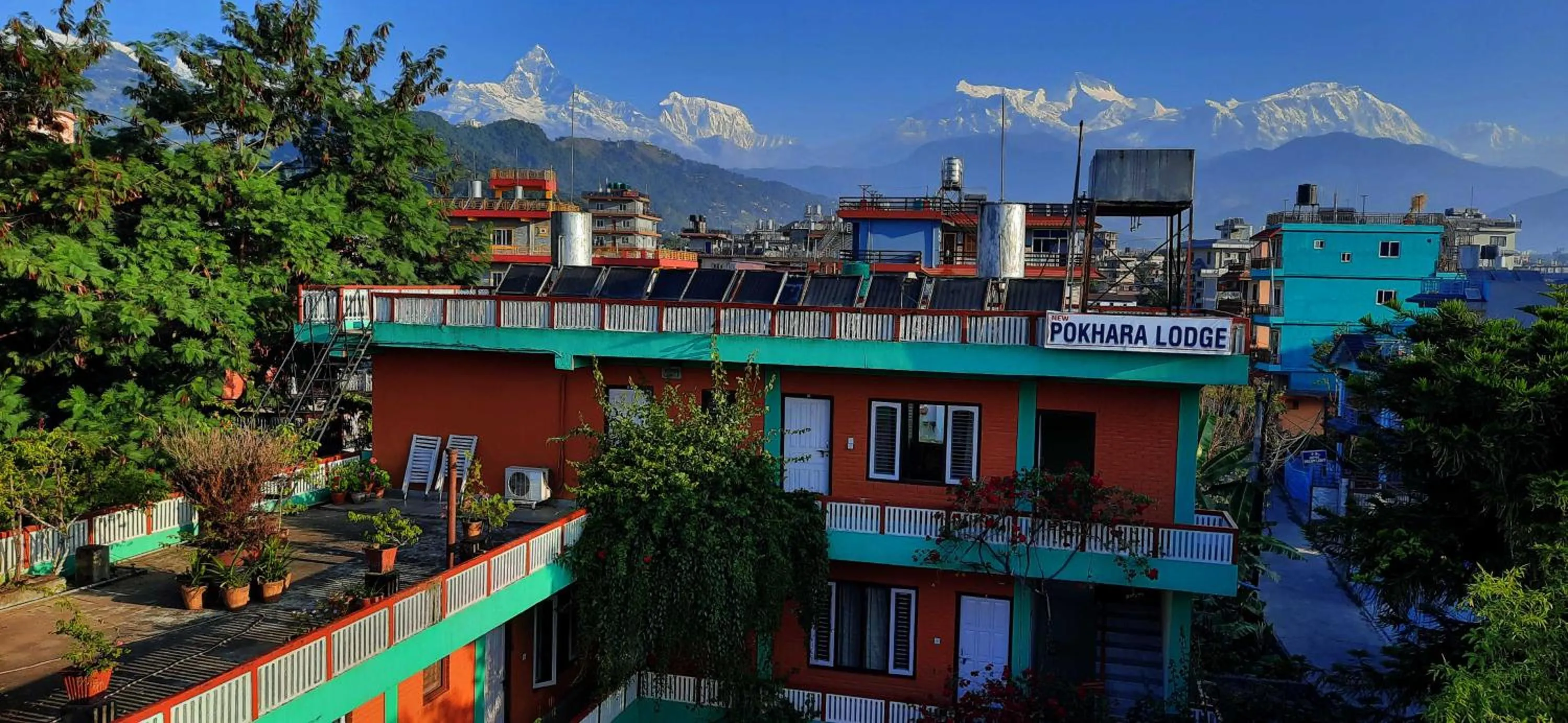 Property building in New Pokhara Lodge - Pokhara Lakeside