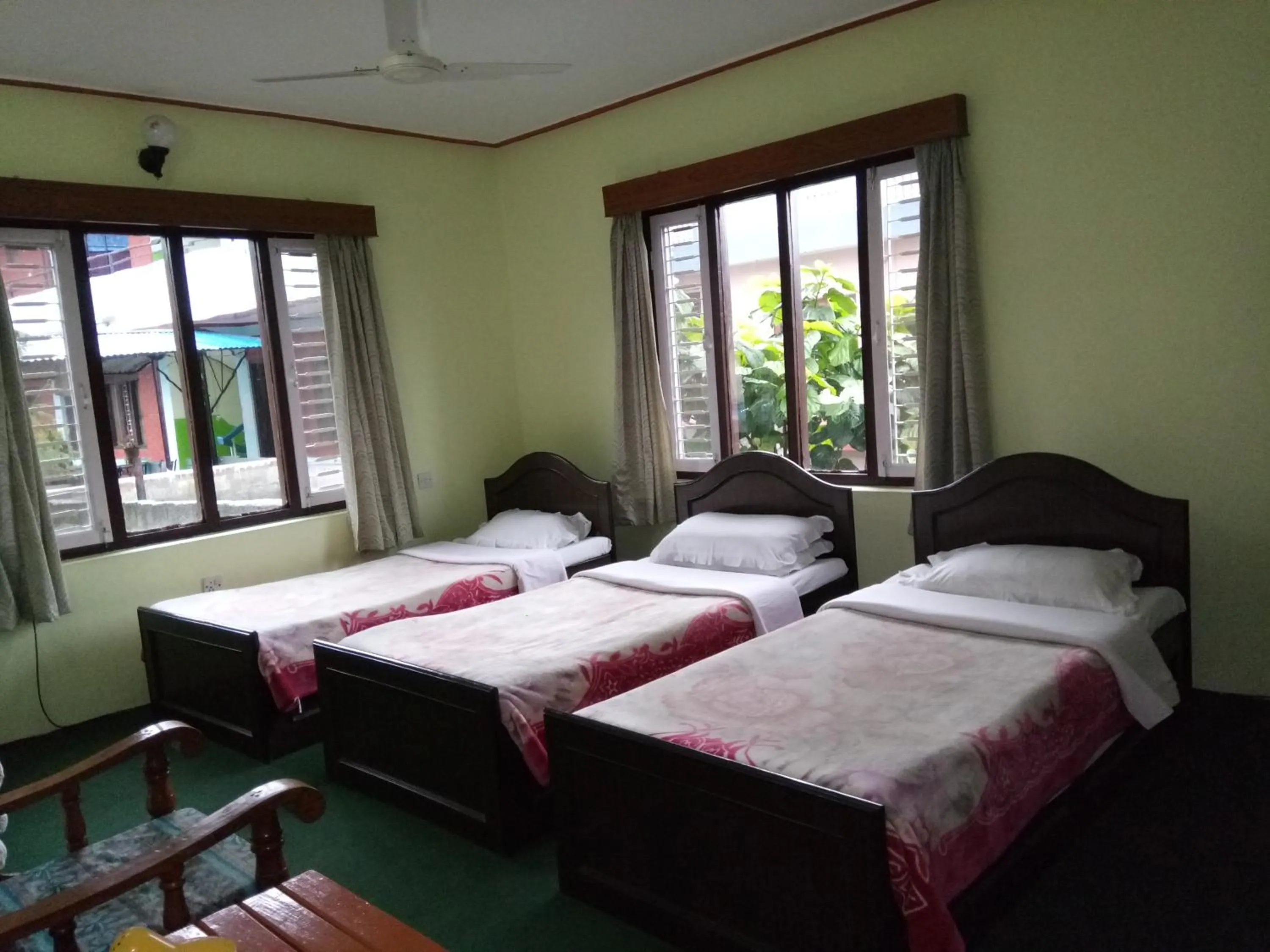 Bed in New Pokhara Lodge - Pokhara Lakeside