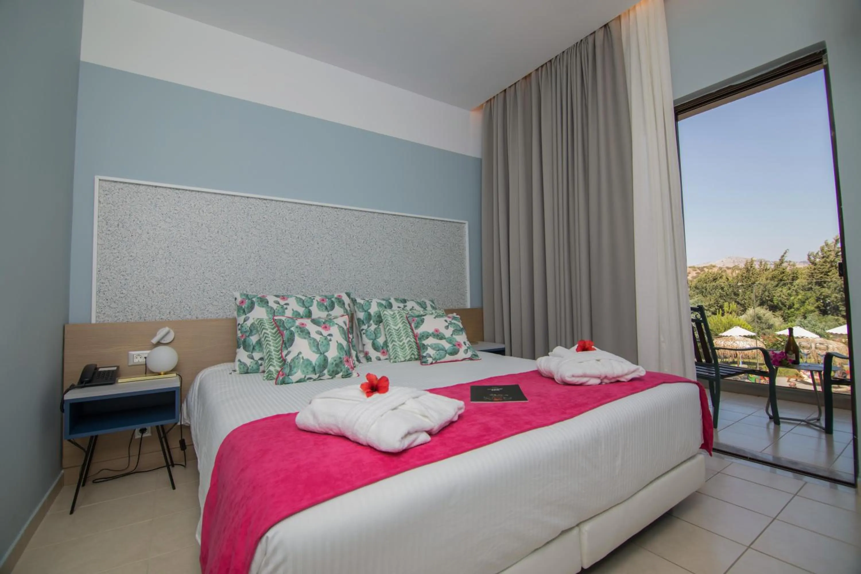 Photo of the whole room, Bed in Lindos Breeze Beach Hotel