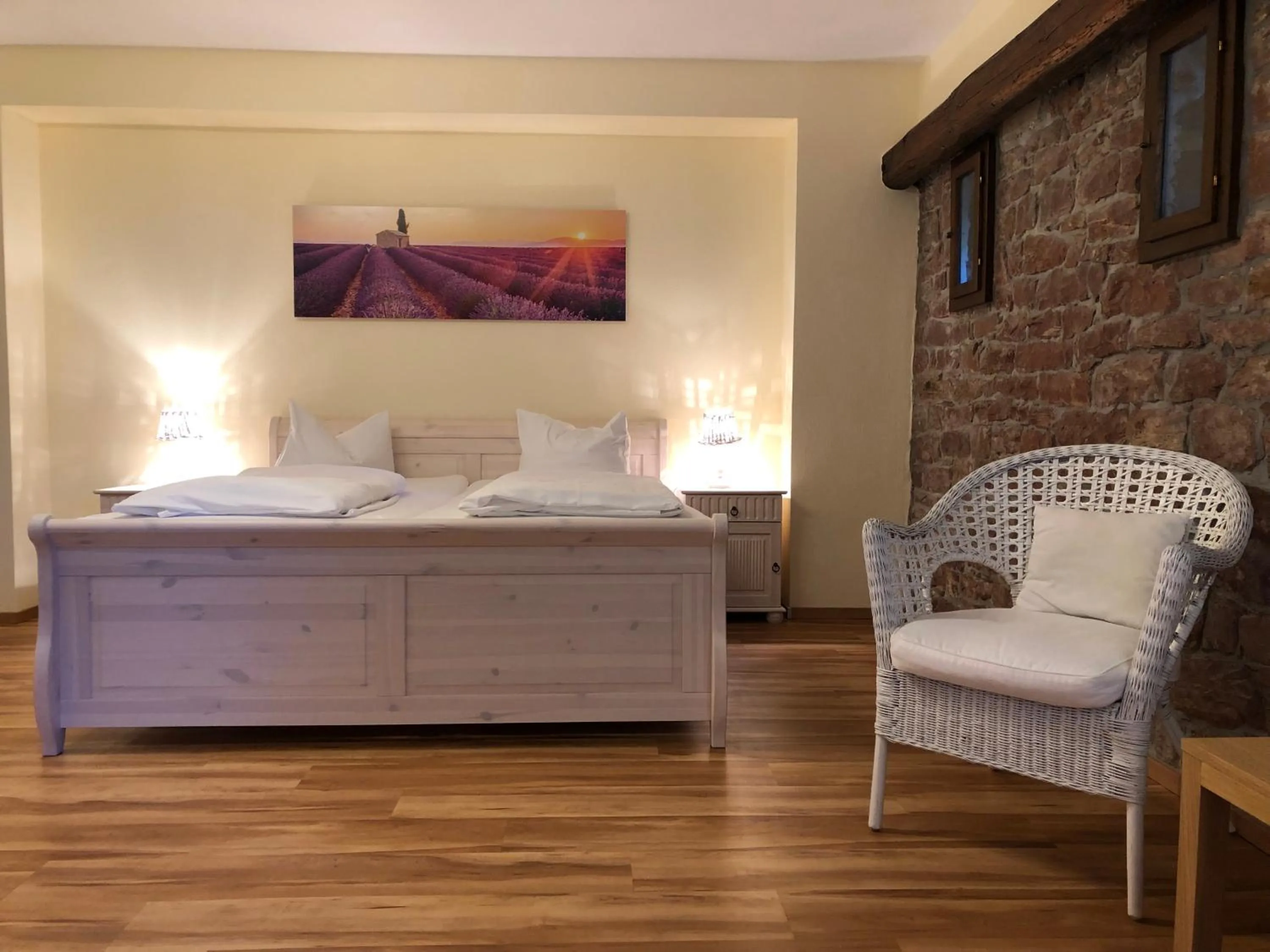 Bed in Hotel Weingärtner