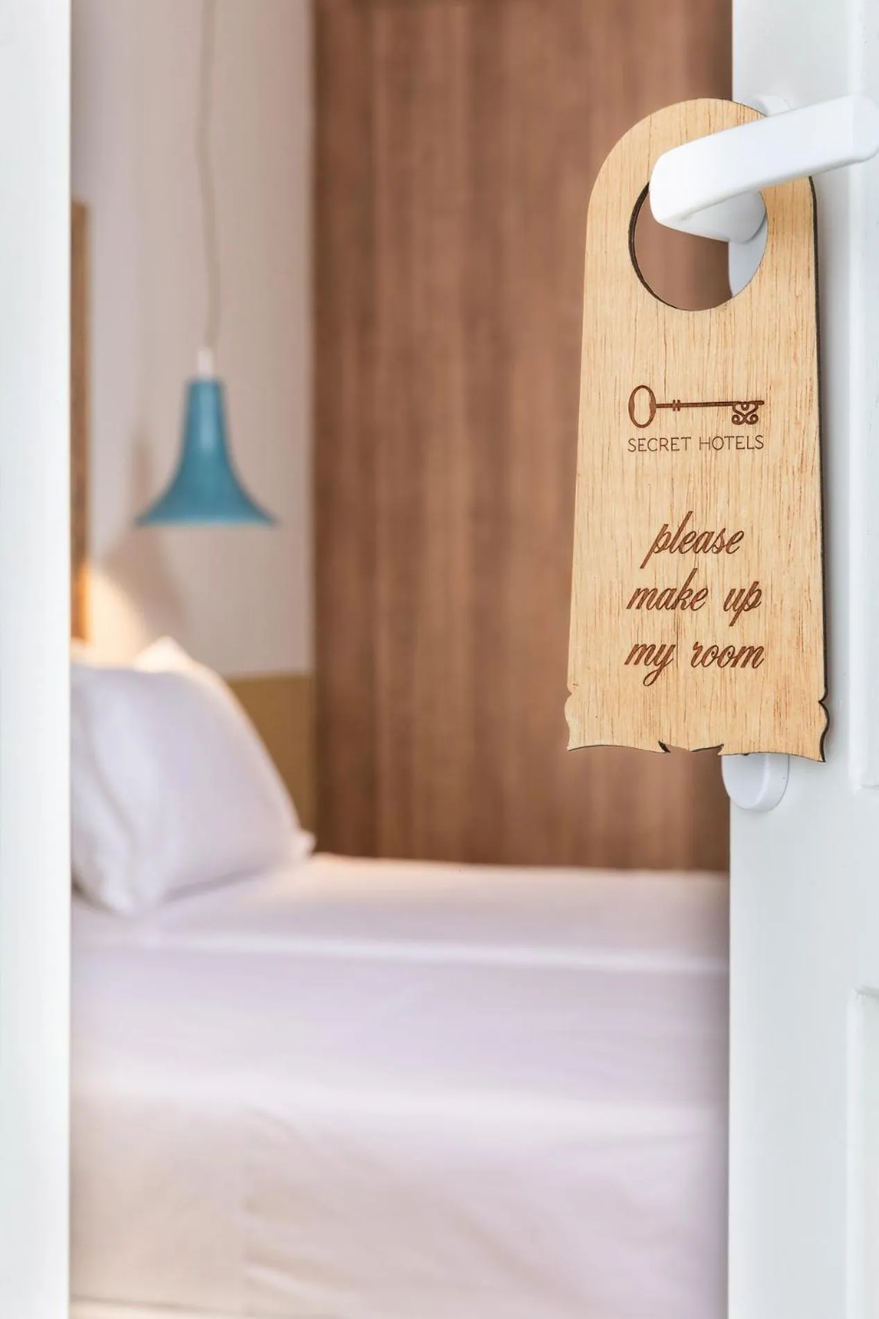 Decorative detail, Bed in Secret View Hotel