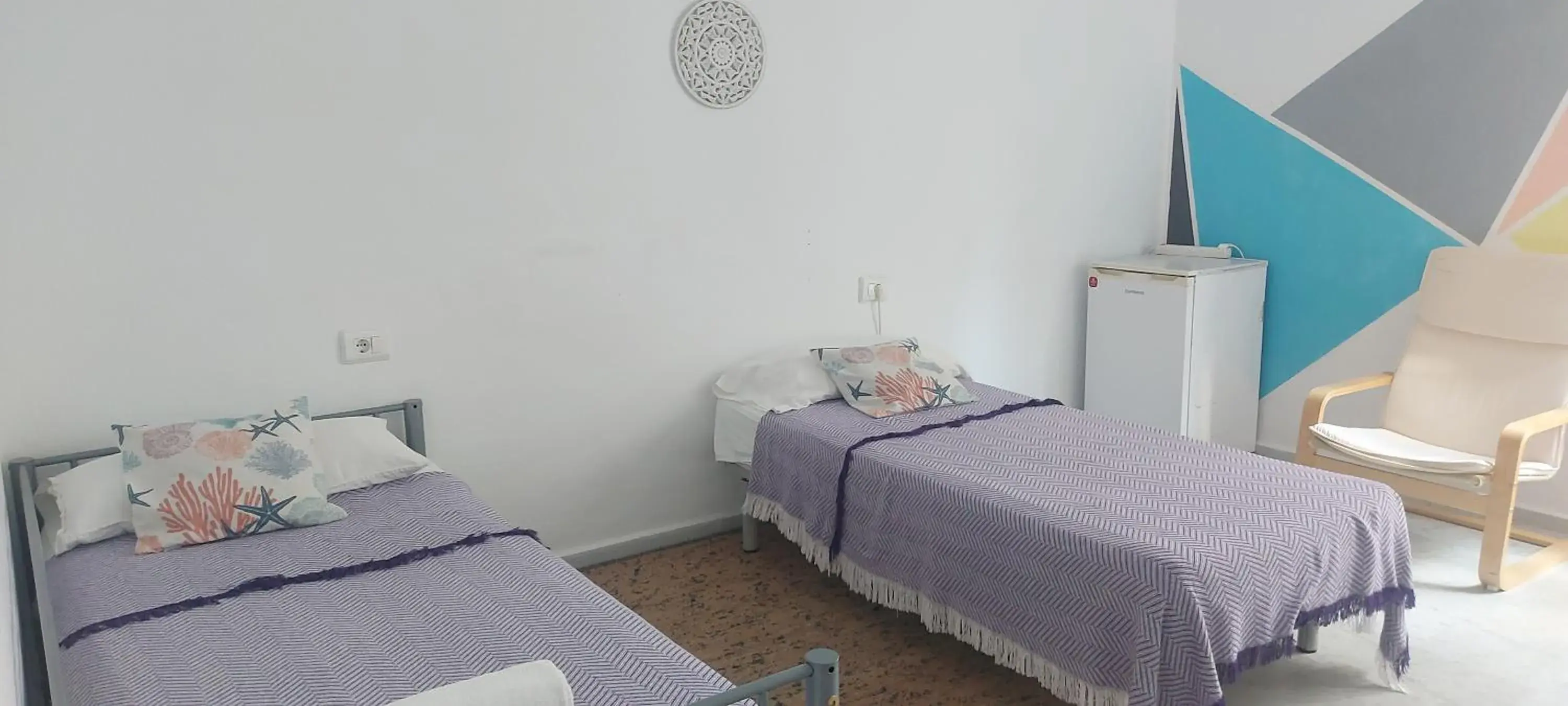 Standard Twin Room with Shared Bathroom in Coordenadas Ibiza Standard Twin Room with Shared Bathroom in Coordenadas Ibiza