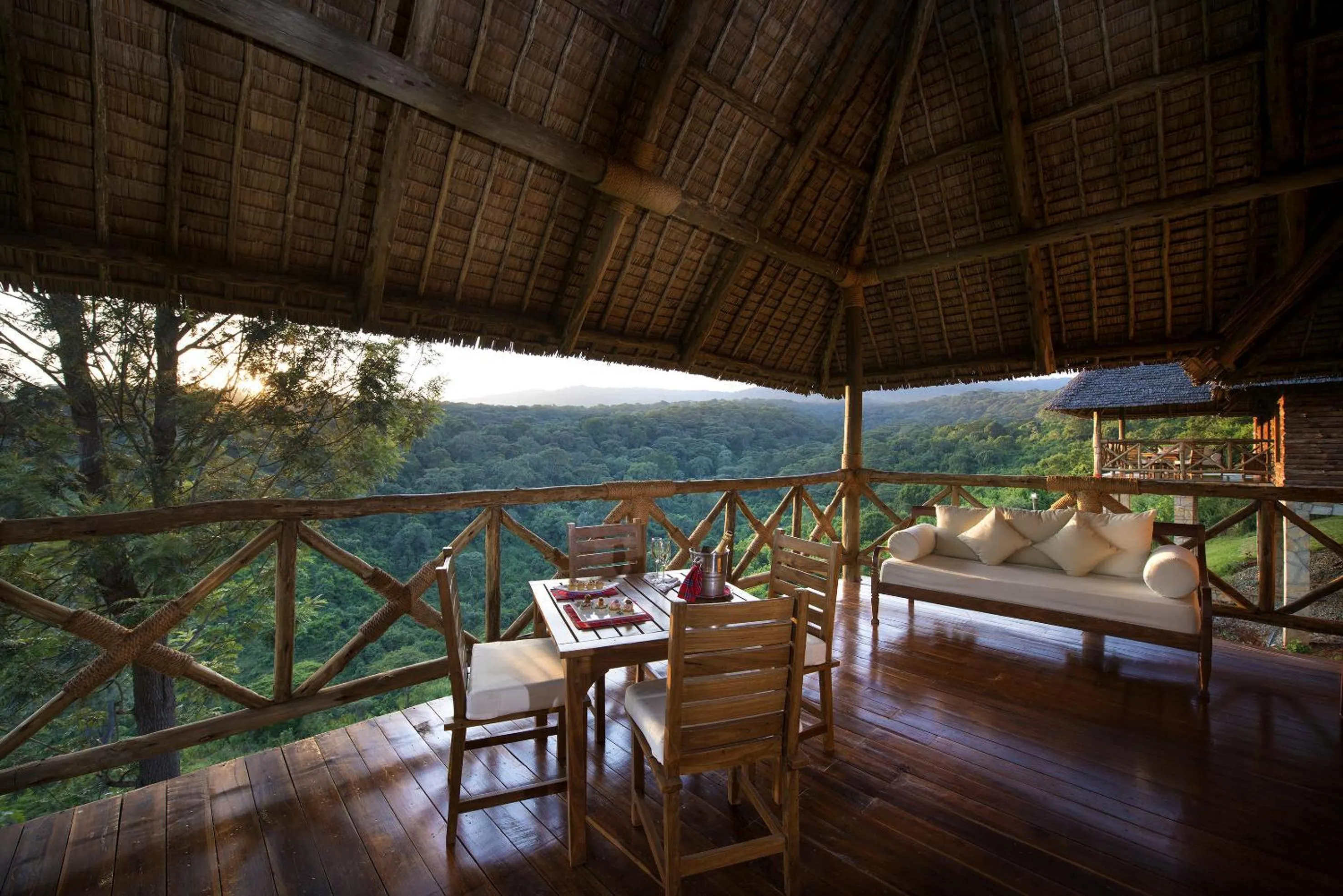 Balcony/Terrace in Neptune Ngorongoro Luxury Lodge - All Inclusive