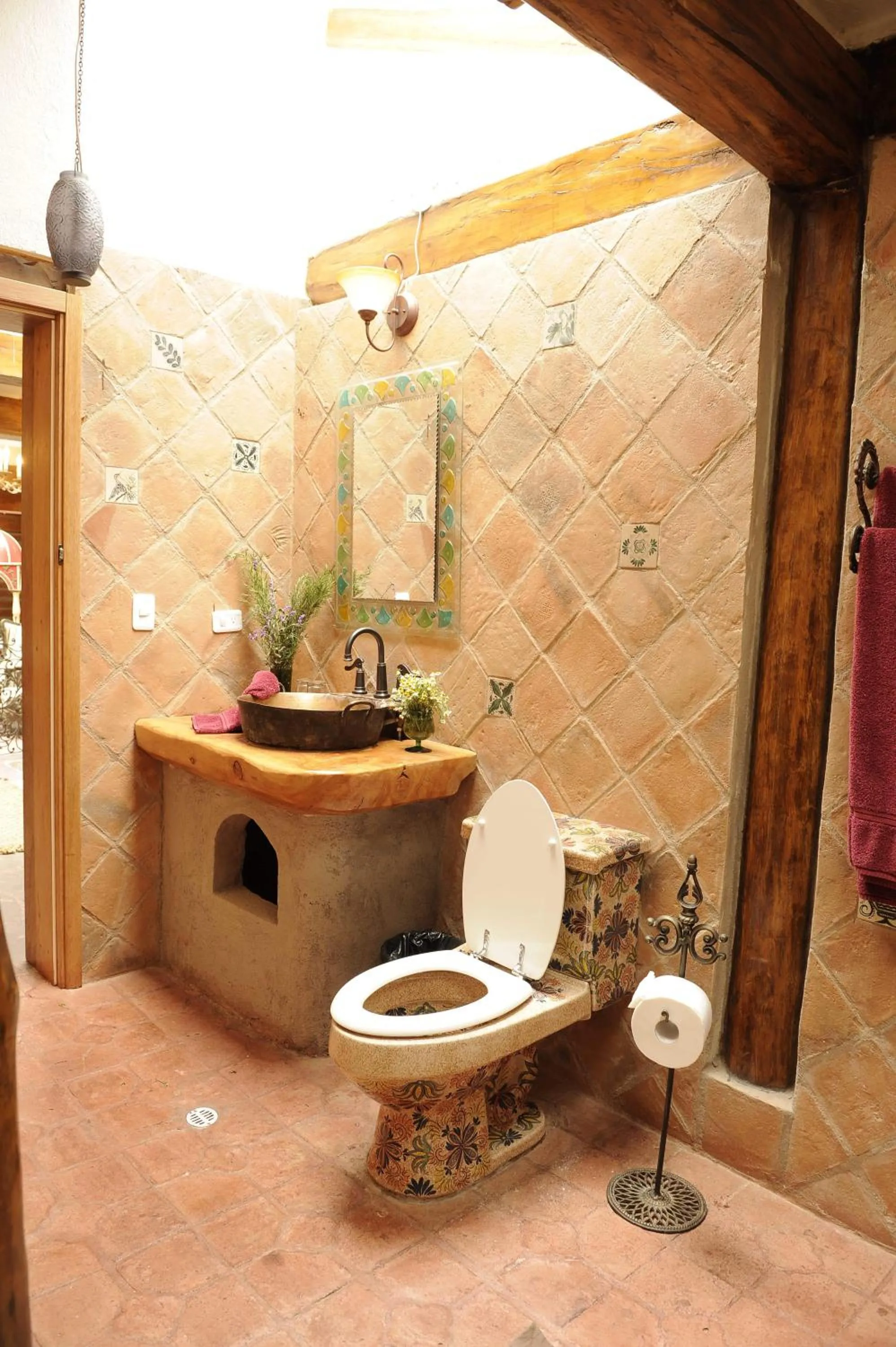 Bathroom in Hacienda Rumiloma