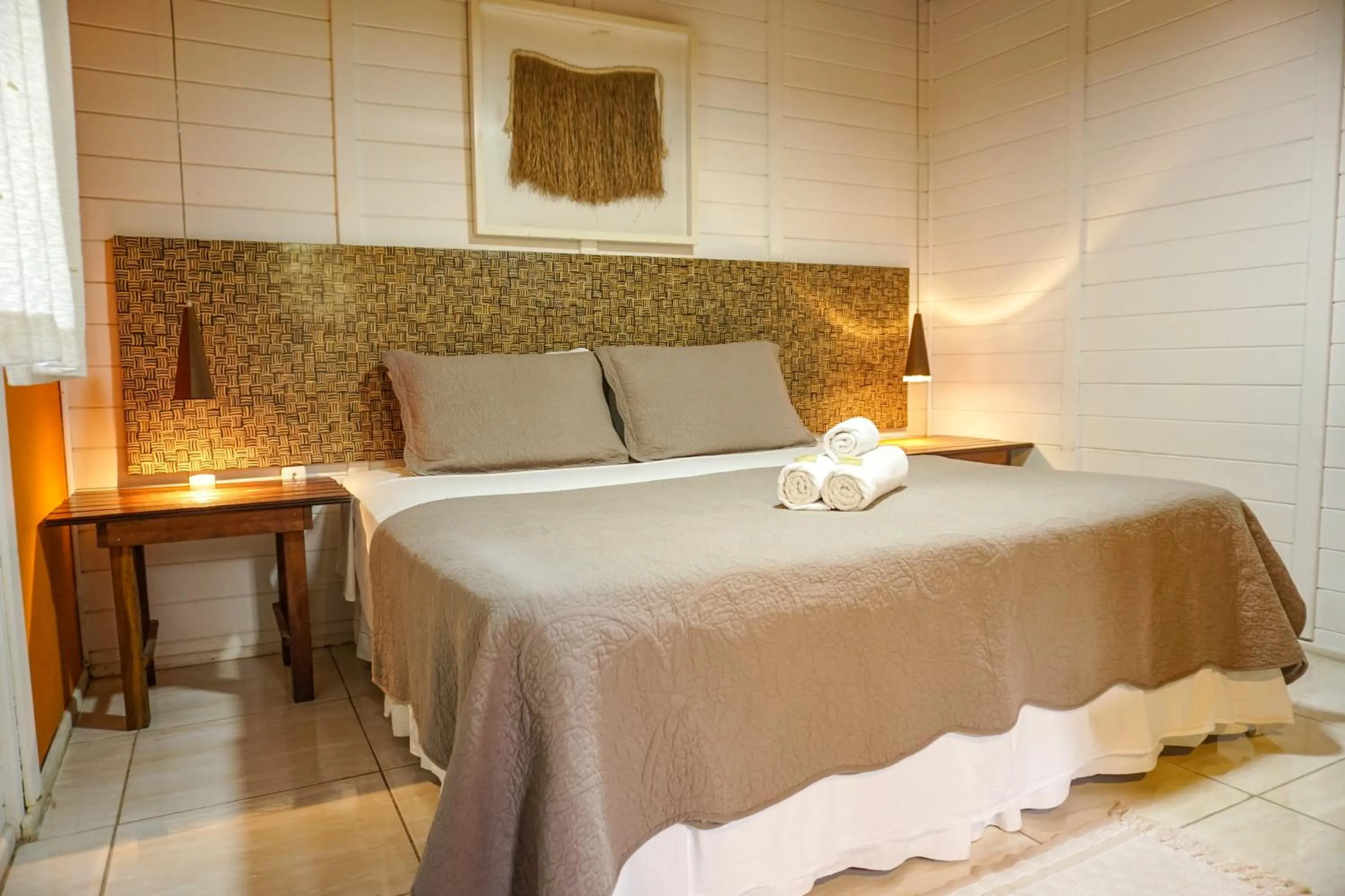 Bed in Pousada Treze Luas